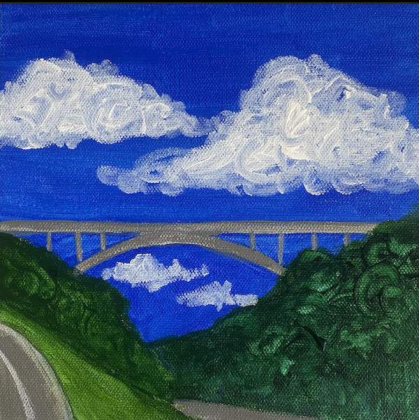 Canvas Painting: The Omega Bridge
