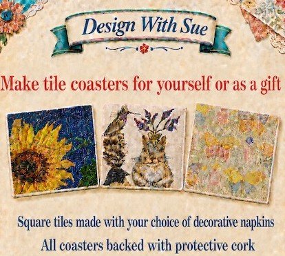 Craft Class with Sue: Tile Coasters