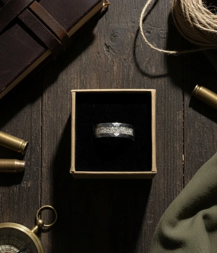 Men's Hammered Journey Band