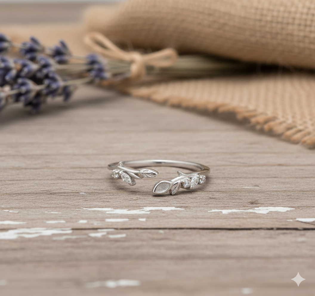 Dainty Leaf Ring