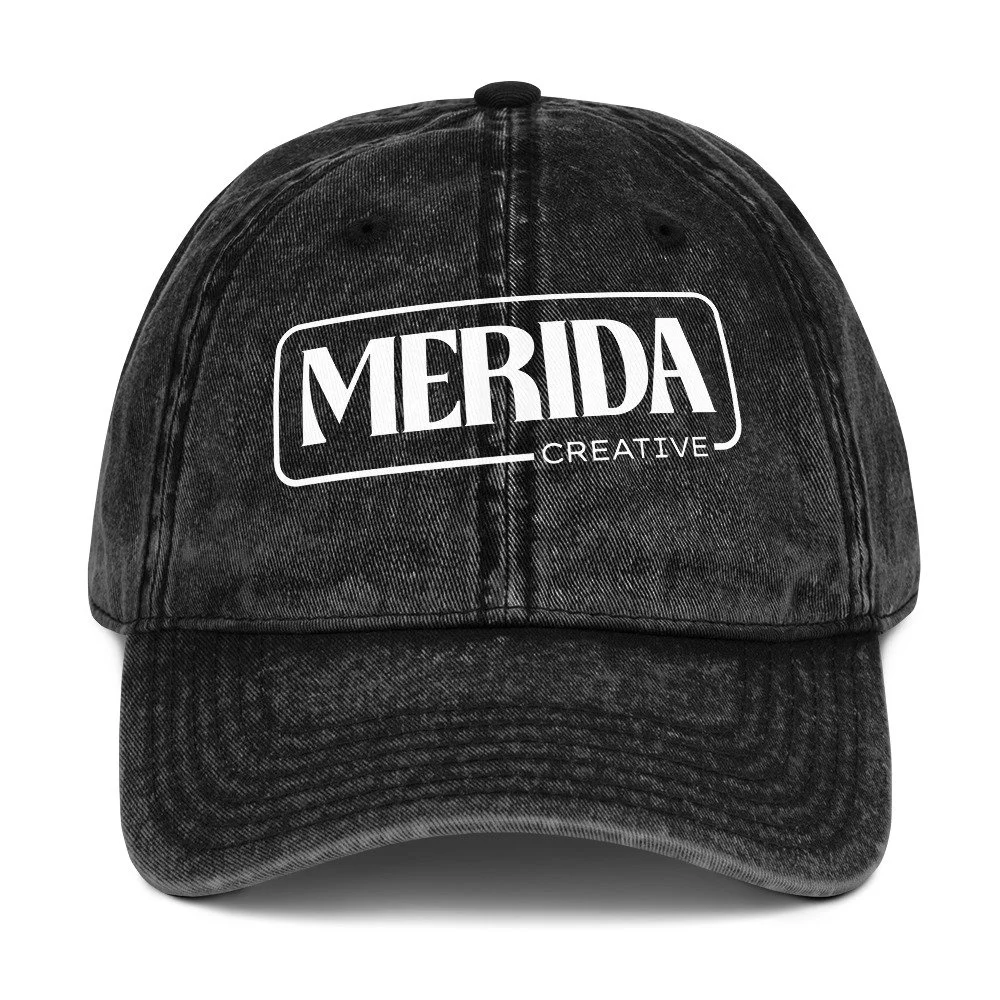 Merida Creative Logo Vintage Cotton Twill Cap: Embroidered