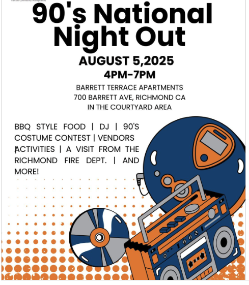National Night Out: Barrett Terrace, Richmond