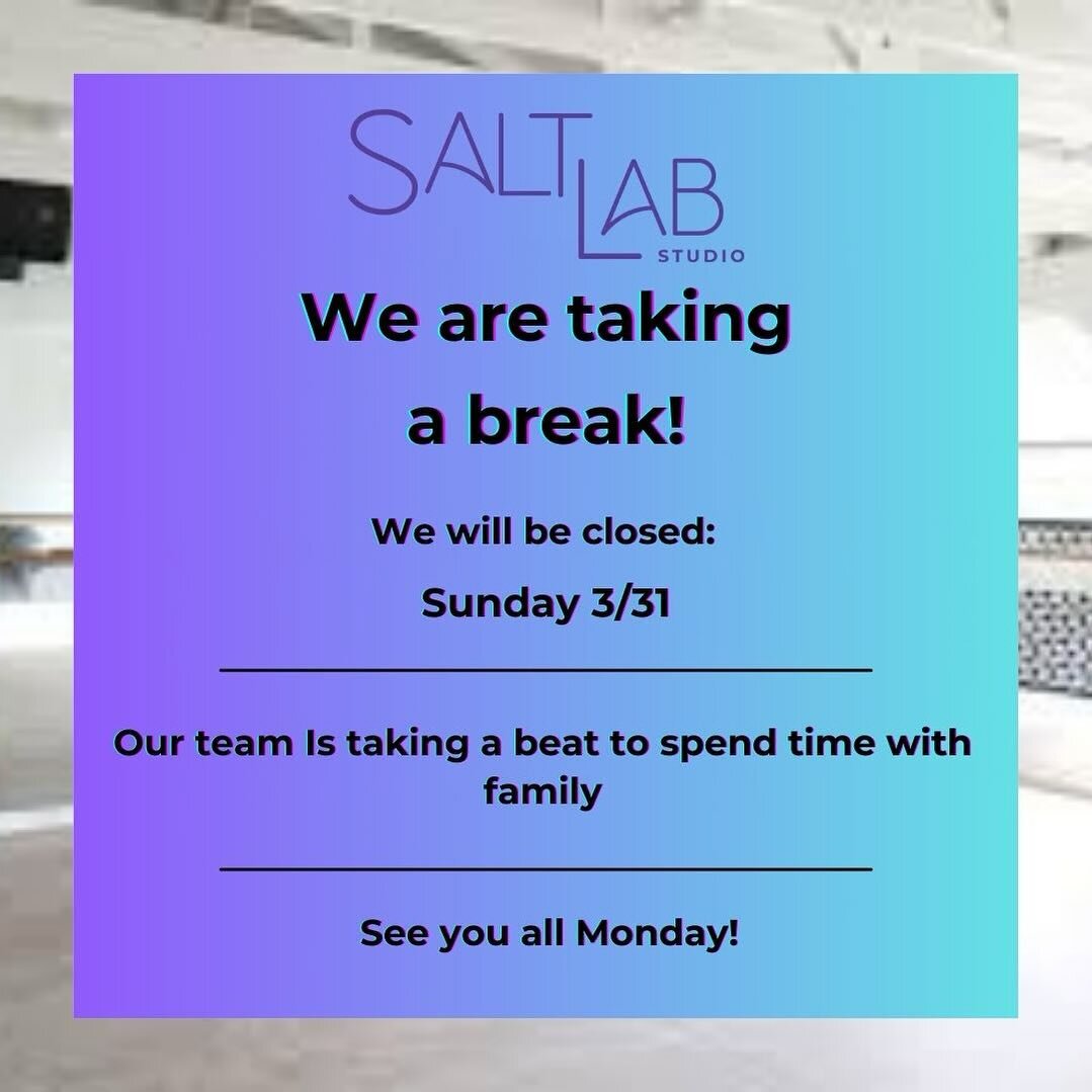 Our team is taking a little break to spend time with family this Sunday 3/31! We will be back on Monday! 💜💜💜