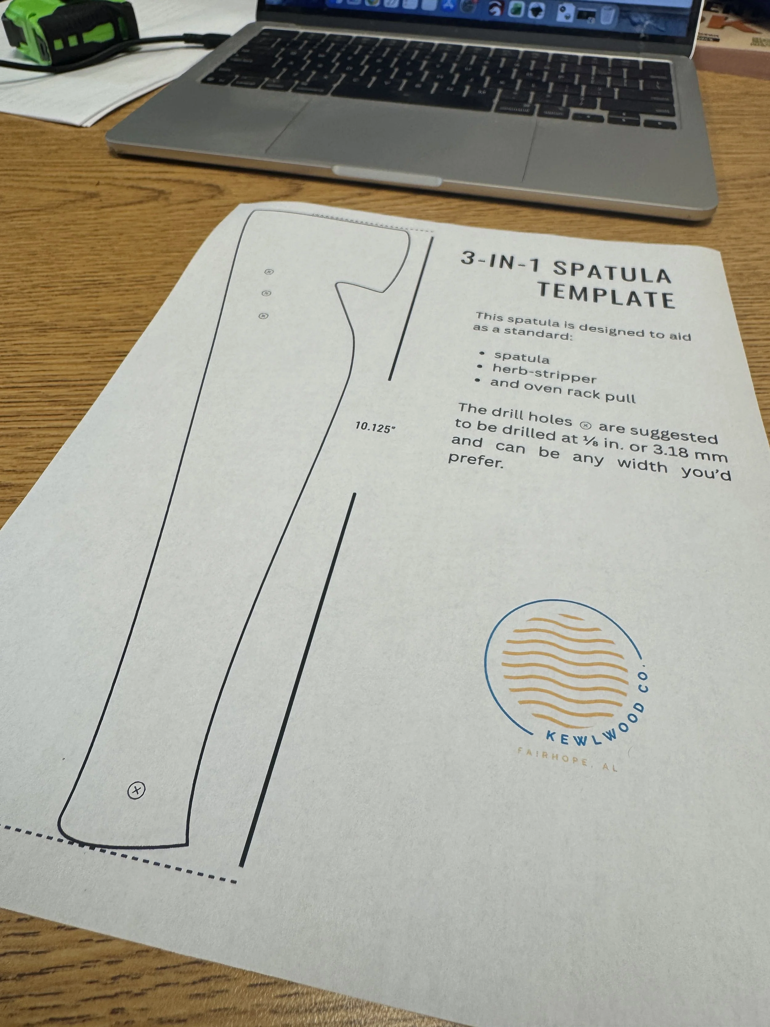 3-in-1 Spatula Template