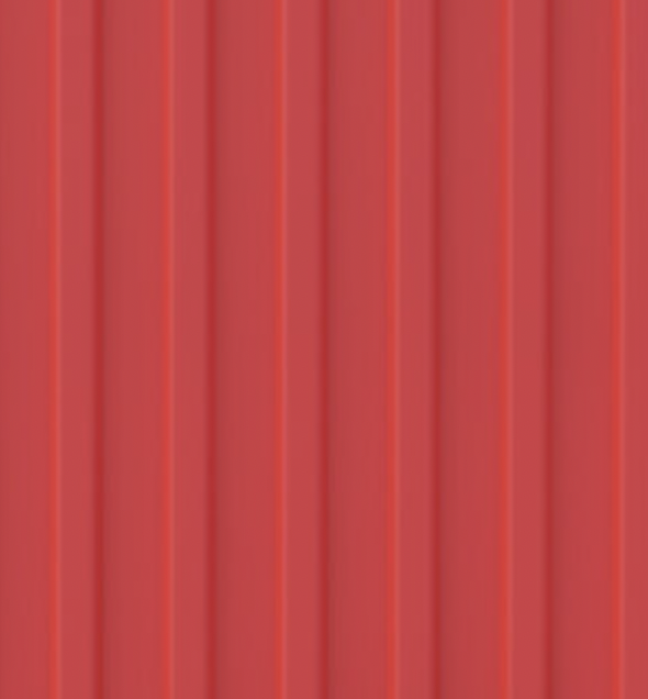 Red corrugate finish Metal Sheet