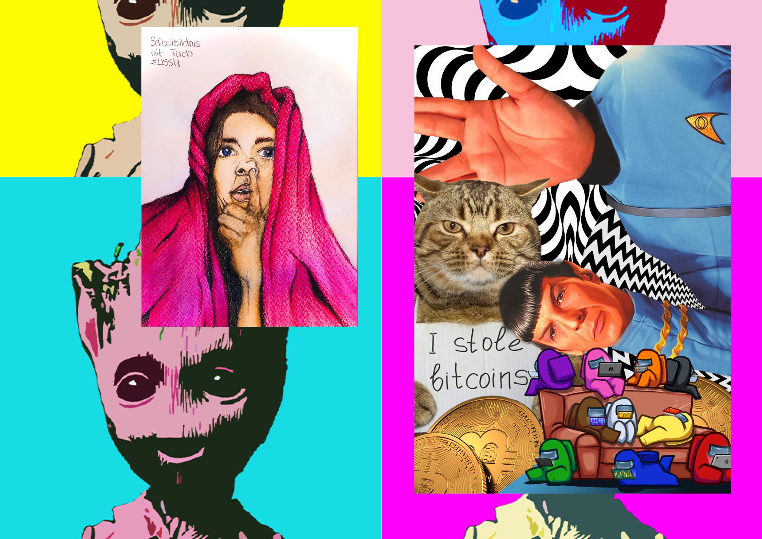 Collage "She a Nerd"