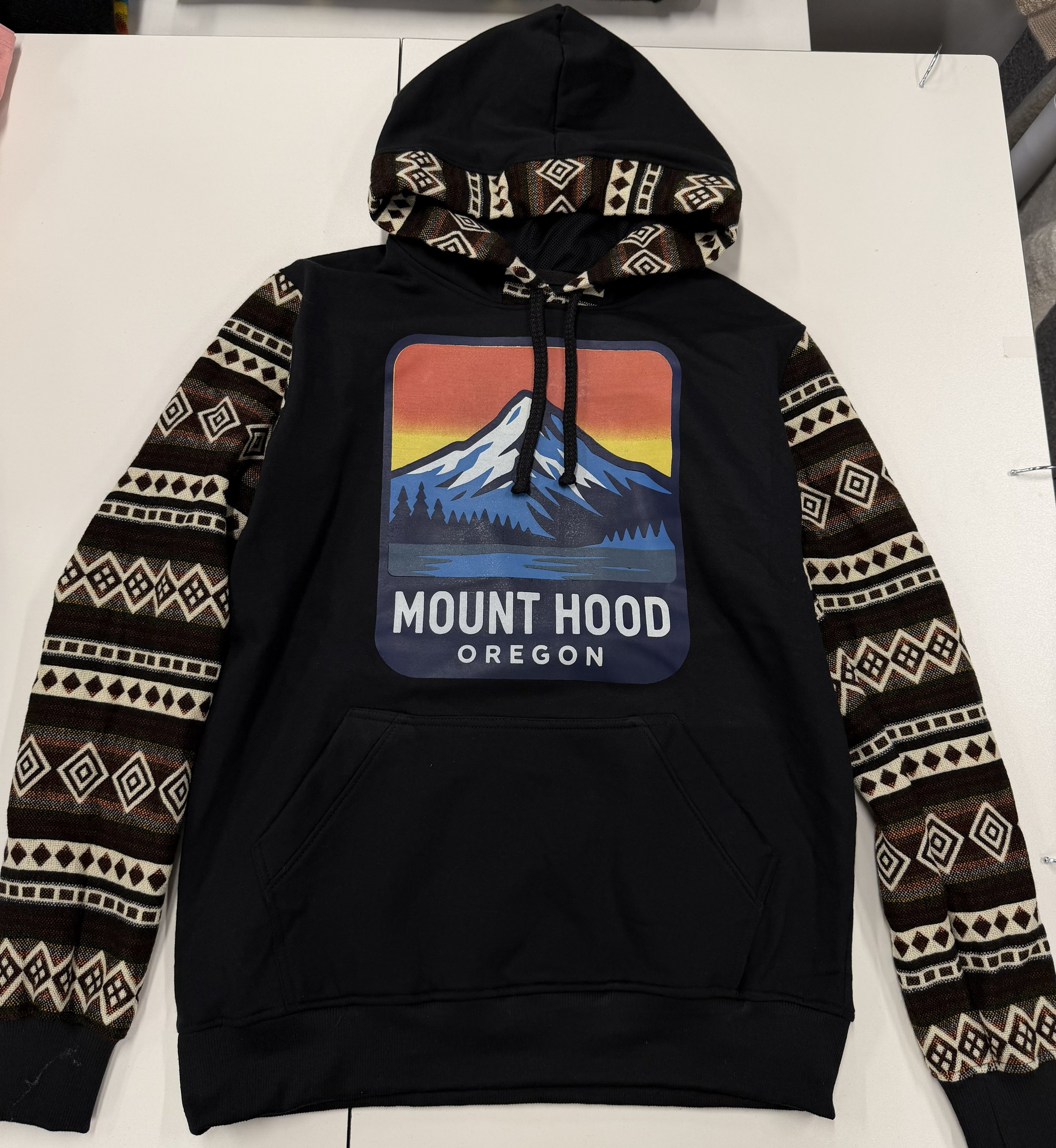 MT. Hood Hoodie Andean Geometric Design