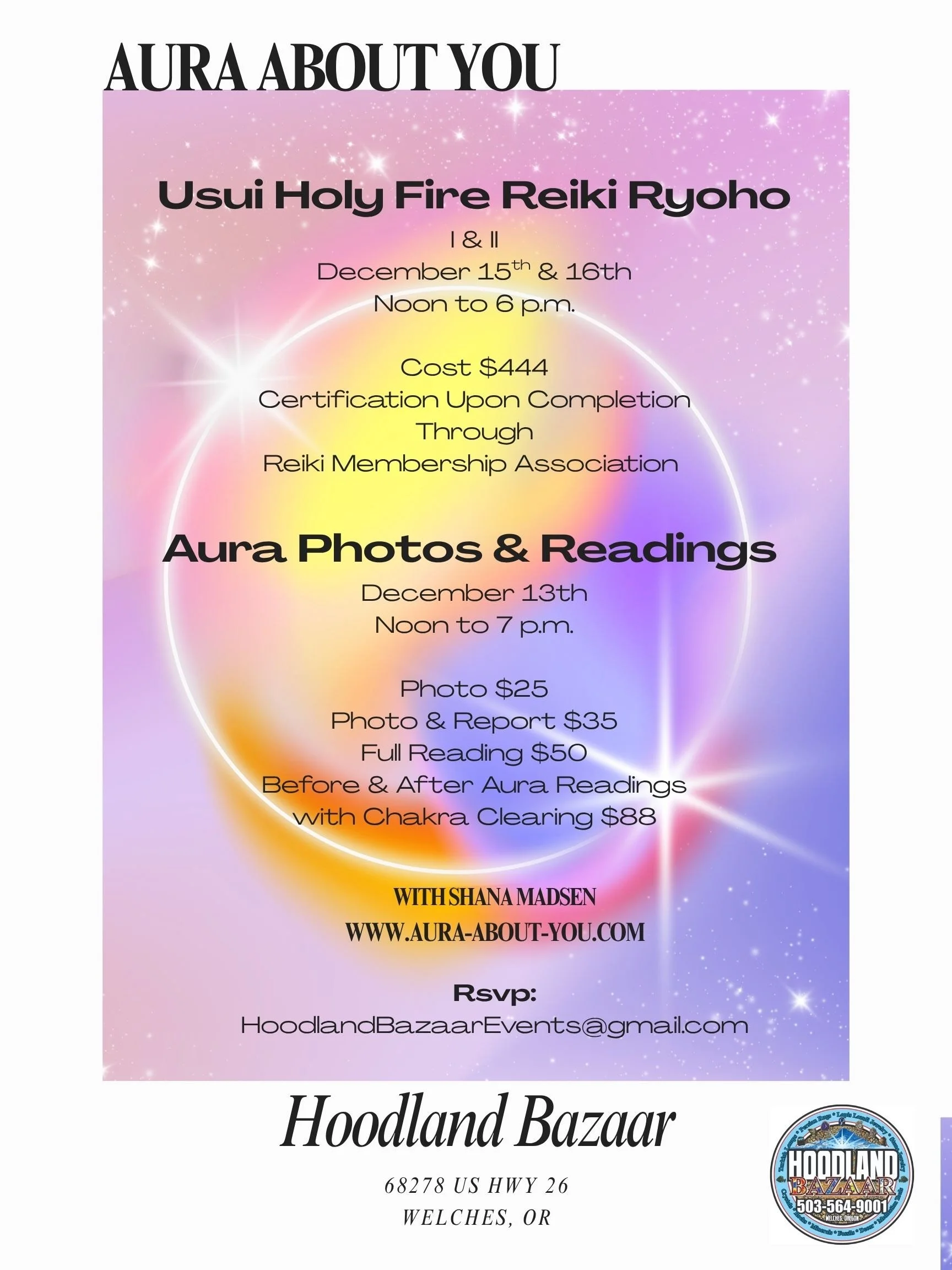Reiki I &amp; II Certification with Shana