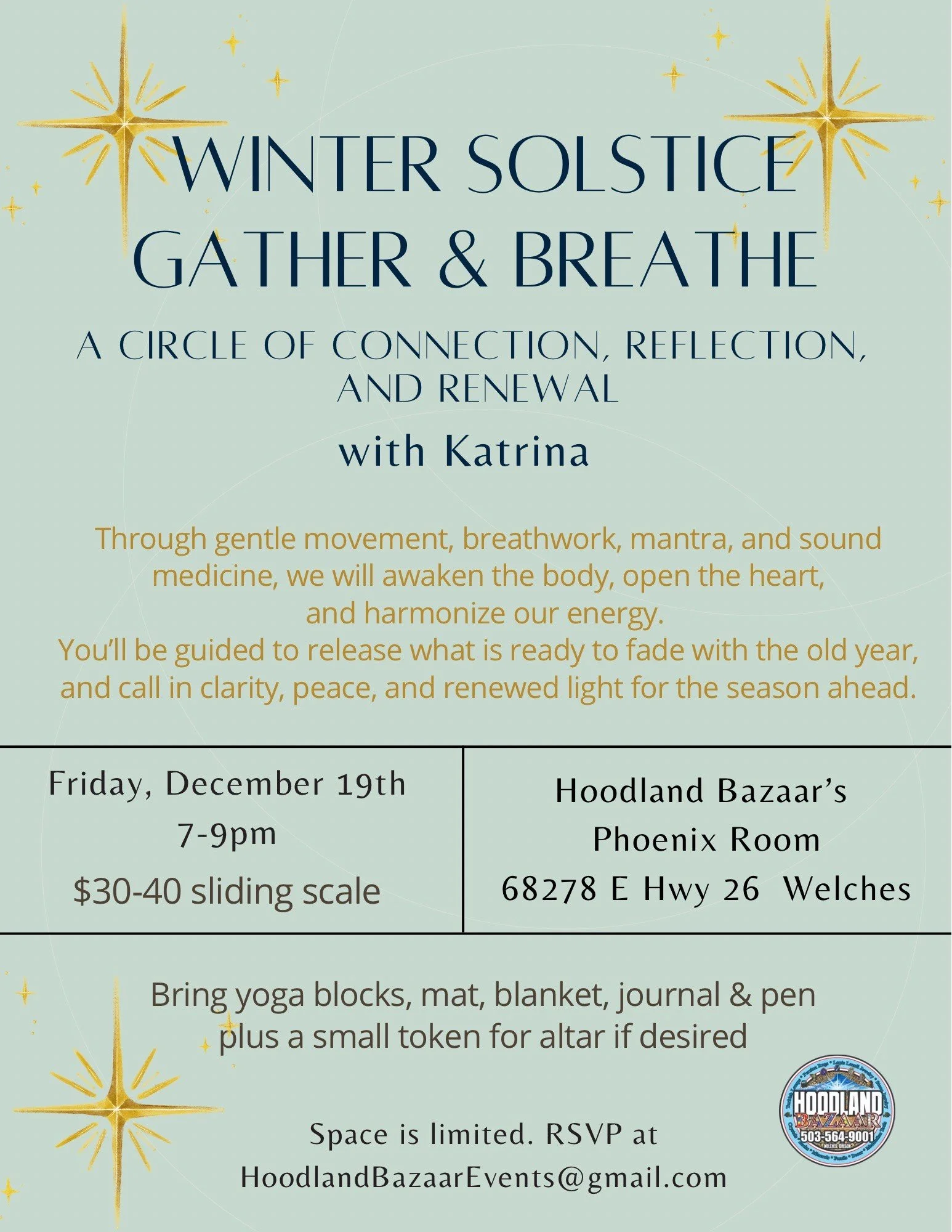 Winter Solstice: Gather &amp; Breathe