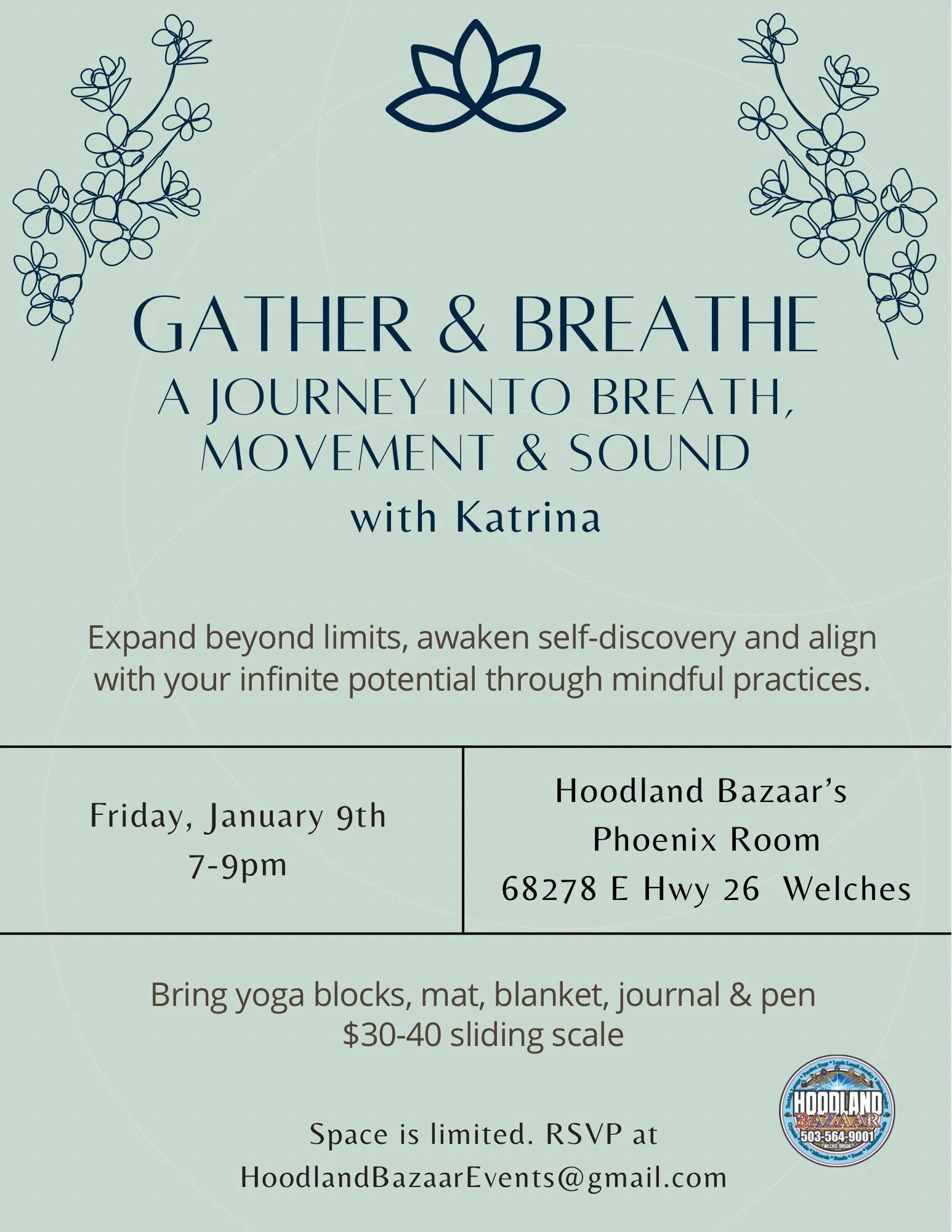 GATHER &amp; BREATHE A Journey into Breath, Movement &amp; Sound with Katrina