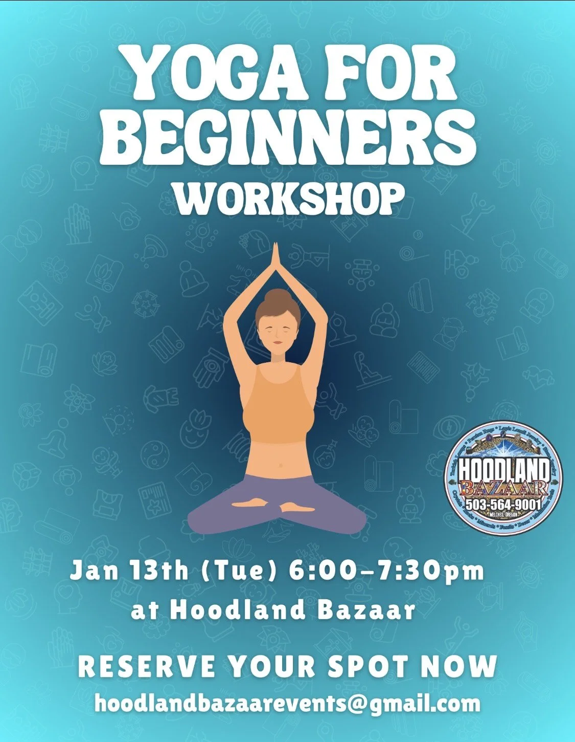Yoga for Beginners (90min workshop w/Kseniia)