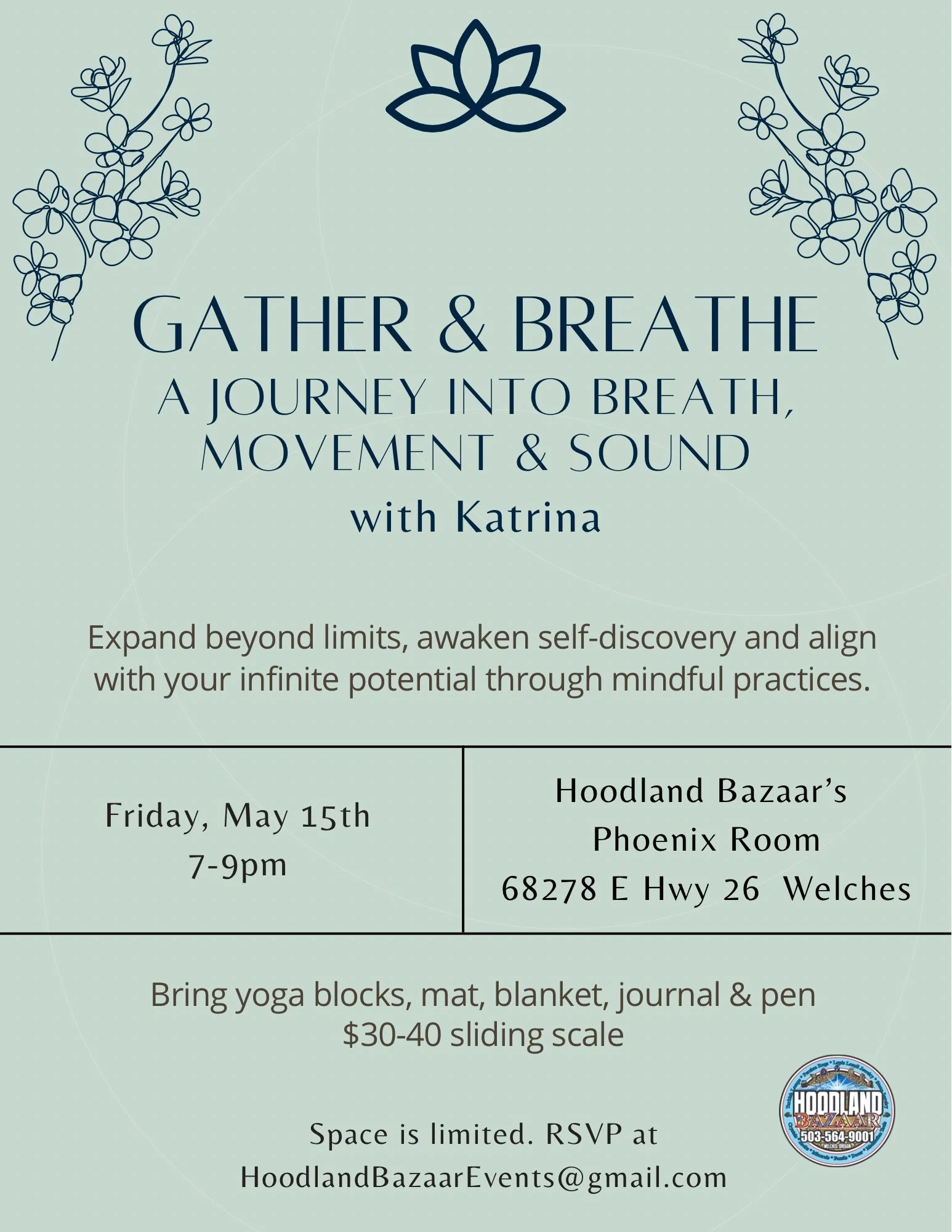 GATHER &amp; BREATHE A Journey into Breath, Movement &amp; Sound with Katrina