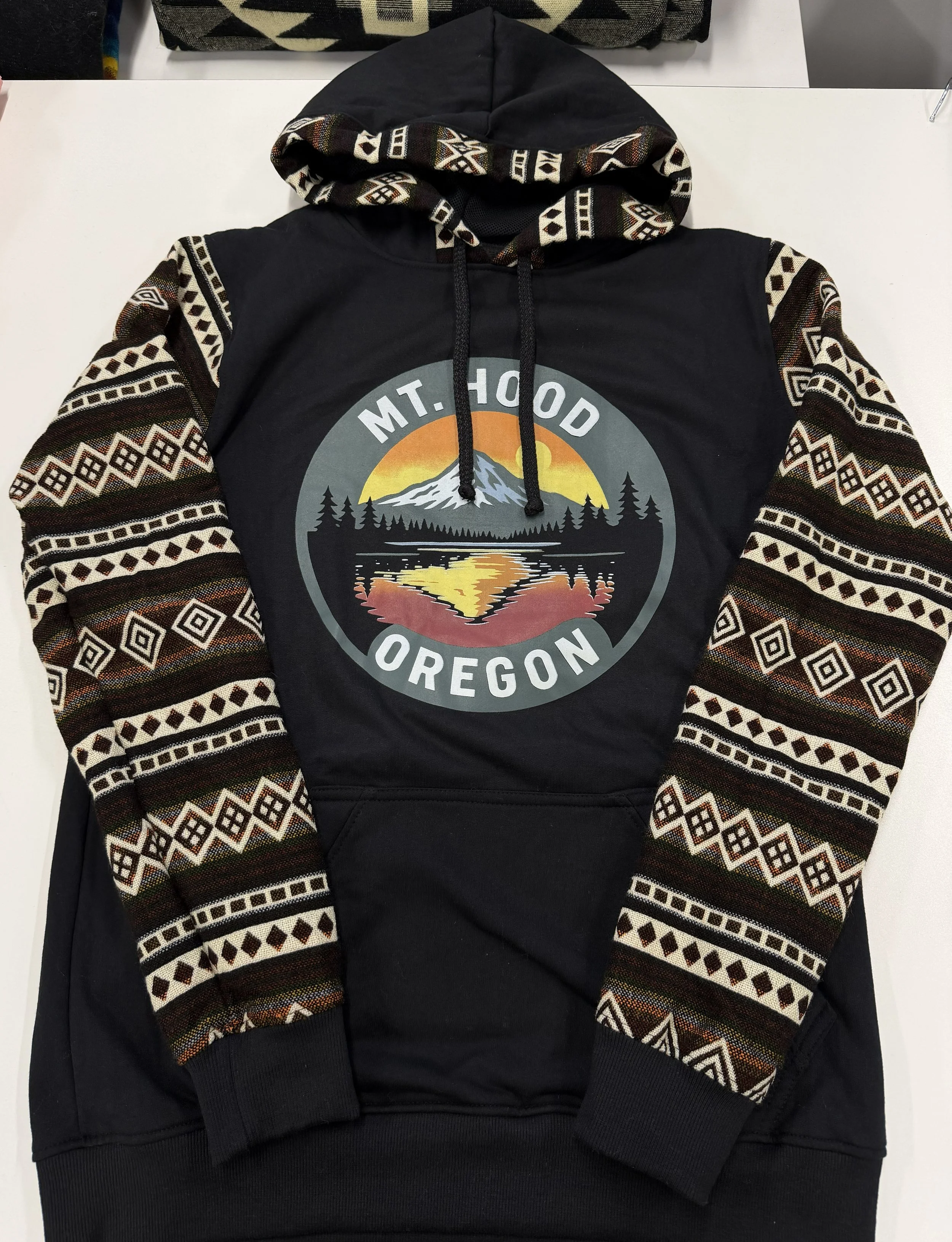 MT. Hood Hoodie Andean Geometric Design