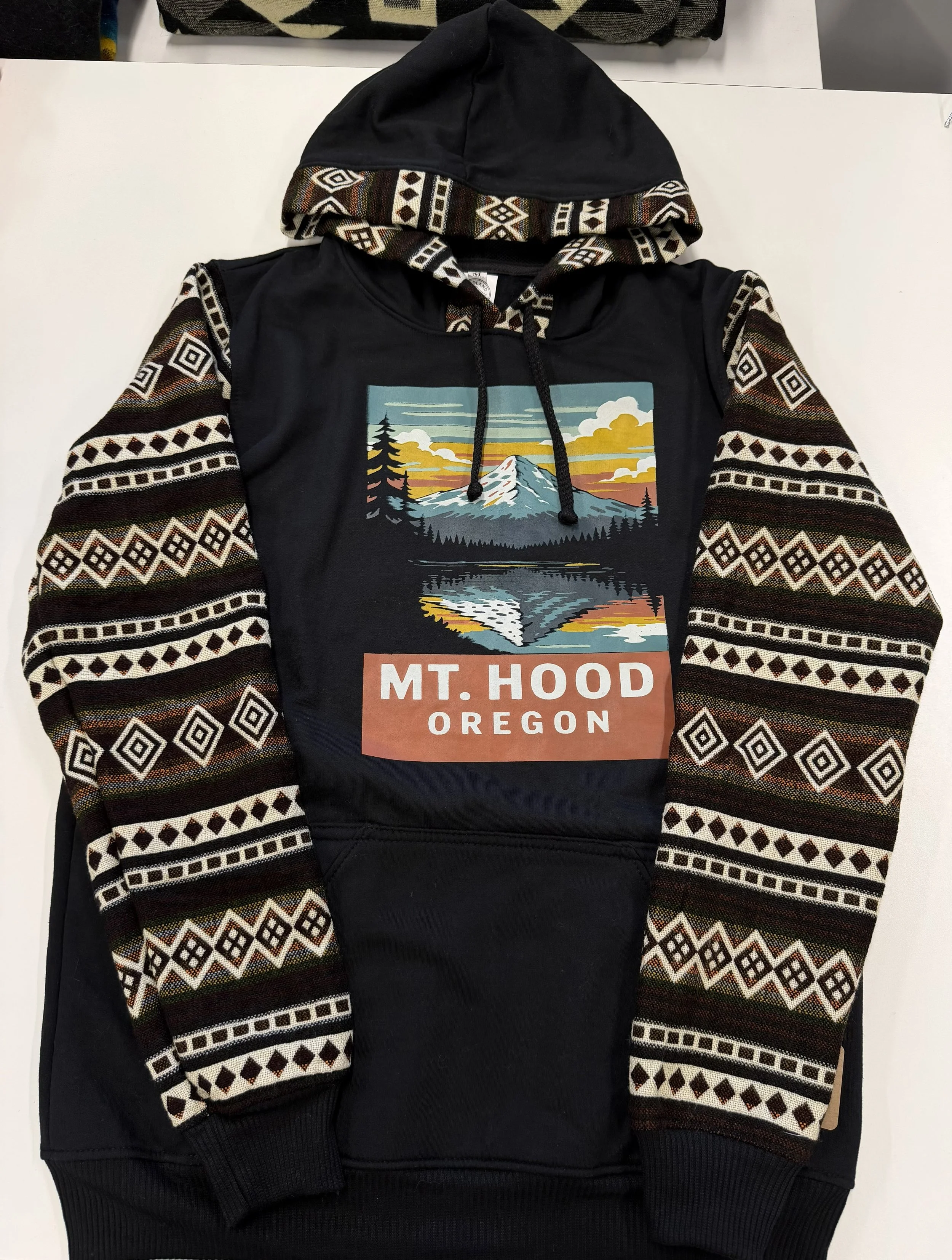 MT. Hood Hoodie Andean Geometric Design