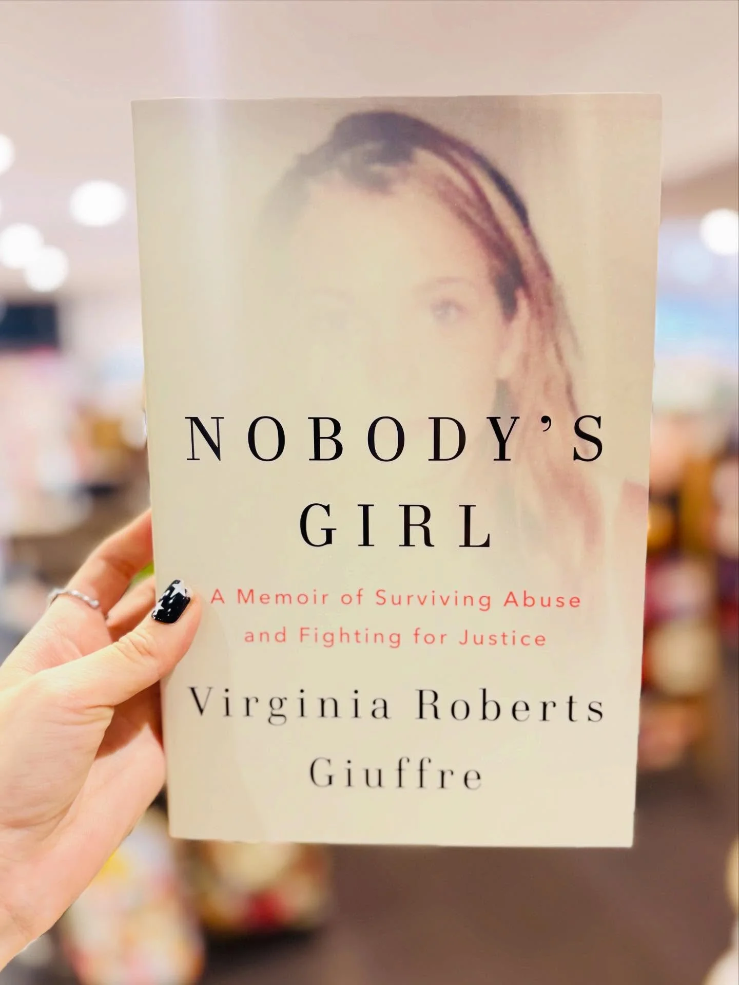 Nobody&rsquo;s Girl by Virginia Giuffre in stock ⭐️

Virginia Giuffre&rsquo;s Nobody&rsquo;s Girl is now back on the shelves 📚

@doubledaybooks @penguinrandomhouse 

Grab your copy in store or call us on 8331 0946 to reserve a copy 📞

#dillonsbooks