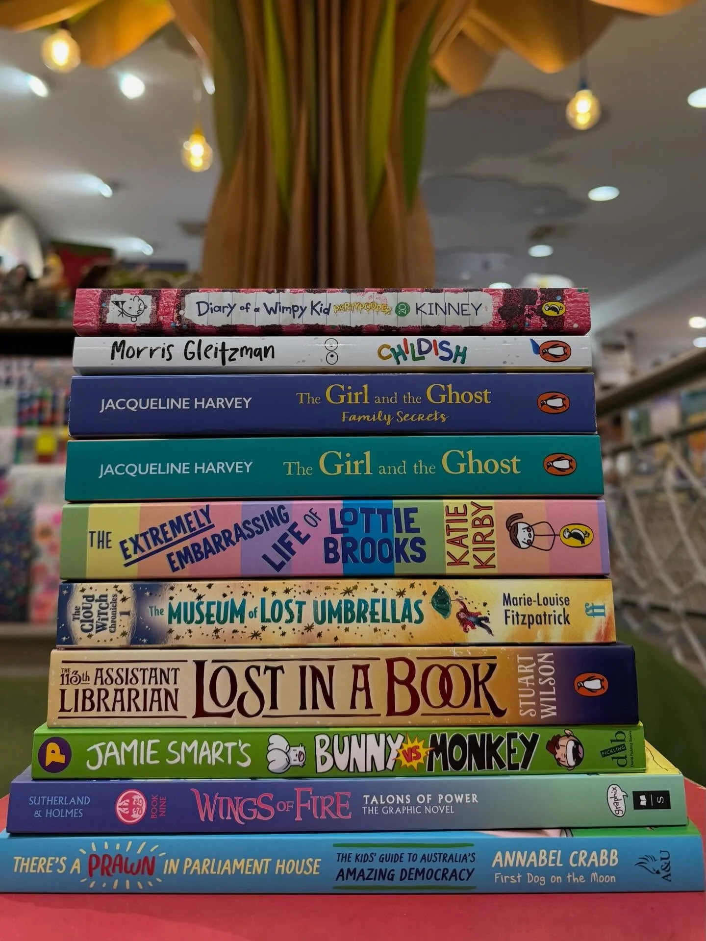 Back-to-school blues? We&rsquo;ve got you covered 📚 ✨

📘 Diary of a Wimpy Kid: Party Pooper by Jeff Kinney
📗 Childish by Morris Gleitzman
👻 The Girl and the Ghost: Family Secrets by Jacqueline Harvey
🤦&zwj;♀️ The Girl and the Ghost by Jacqueline