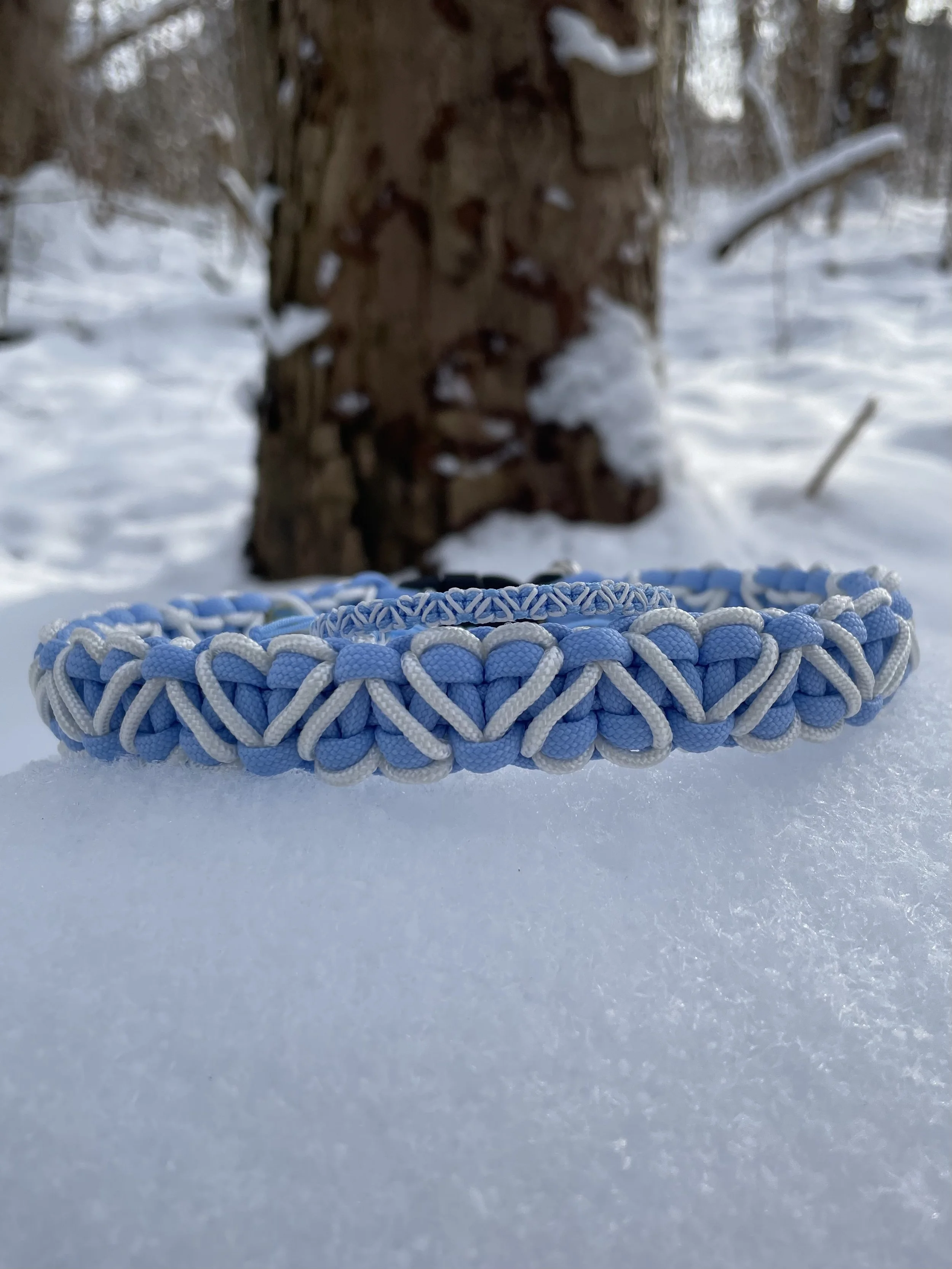 Heart Stitched Halsband & Armband Eisblau.jpeg