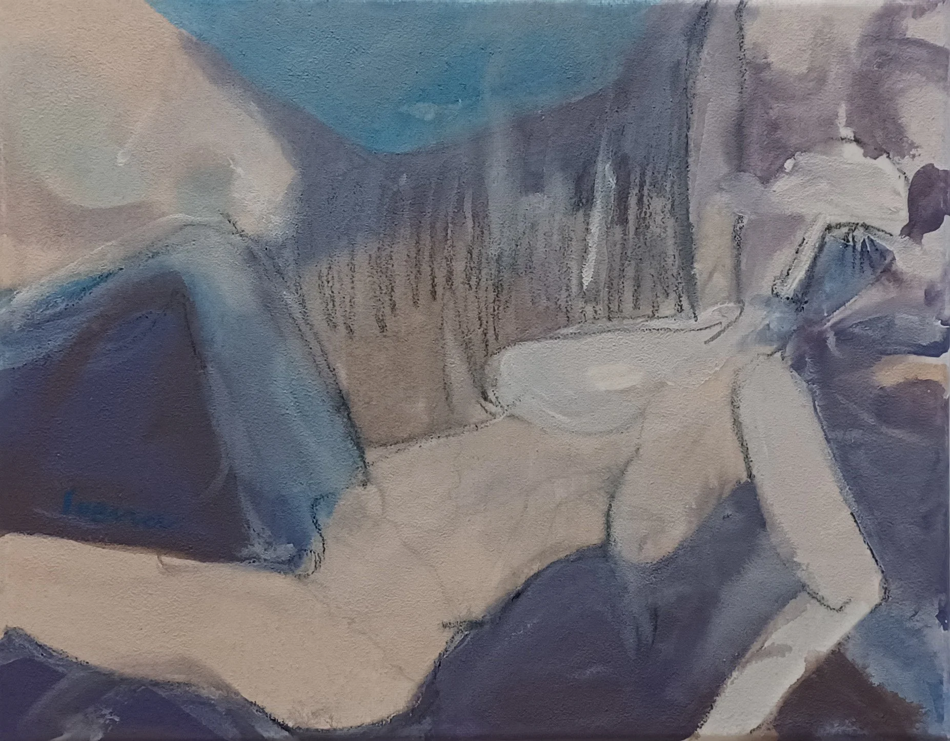 The Beloved Person, 2025, Acrylic on canvas, 11" x 14"