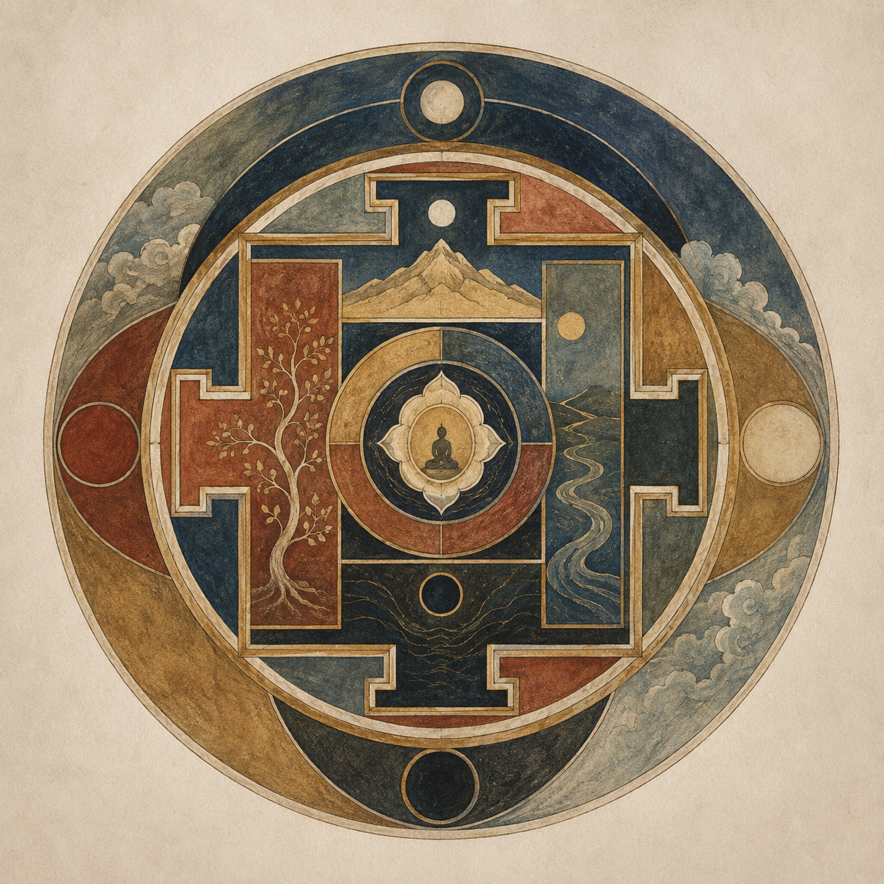 Jungian mandala representing the Self and individuation