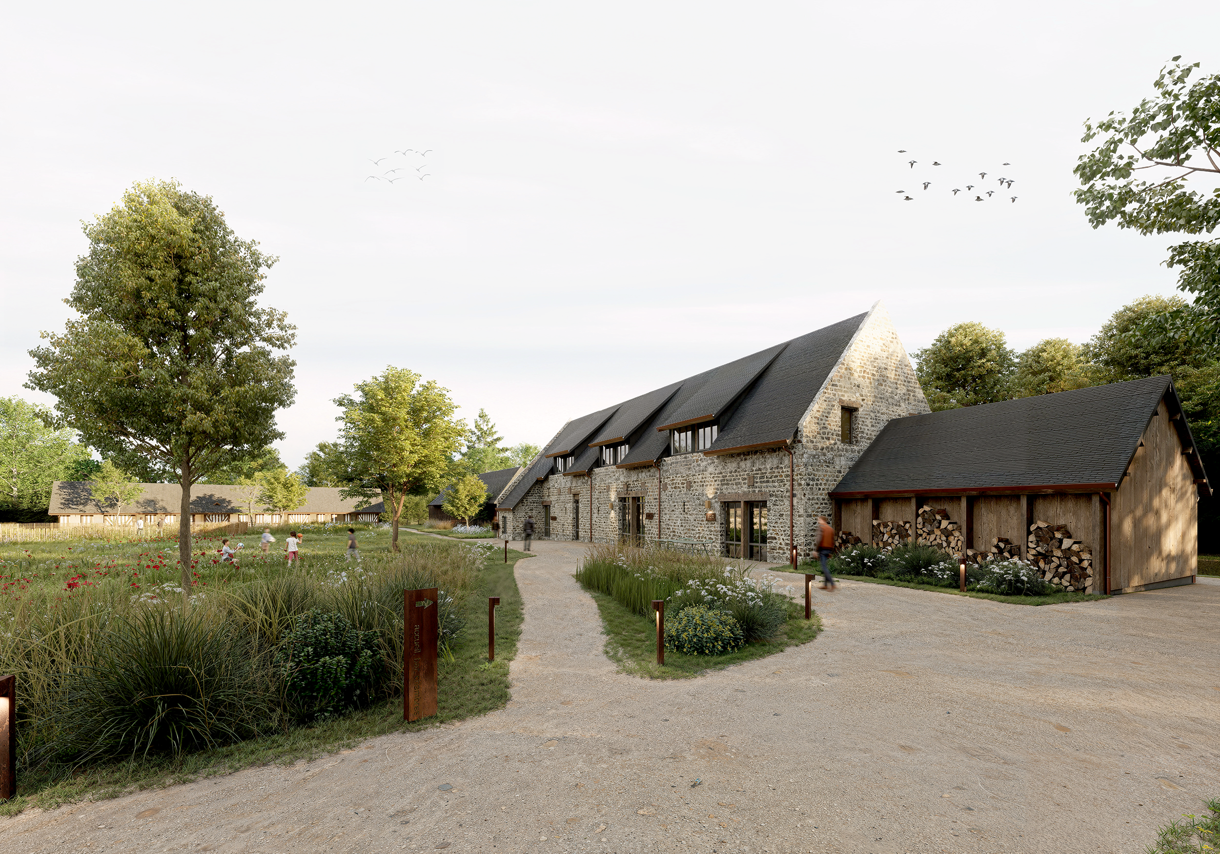 Hôtel, patrimoine agricole réhabilité