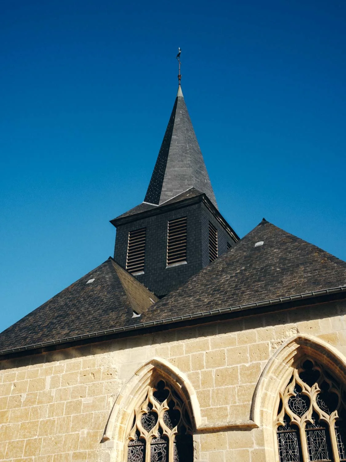 Clocher de l’Église de Tourgéville en Normandie