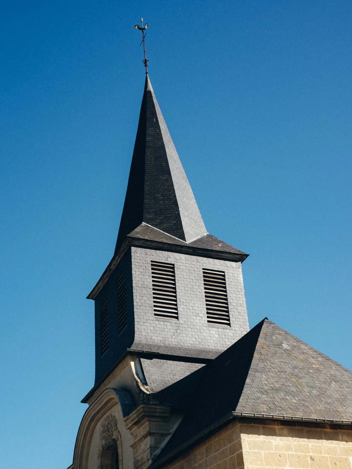Clocher restauré de l’Église de Tourgéville