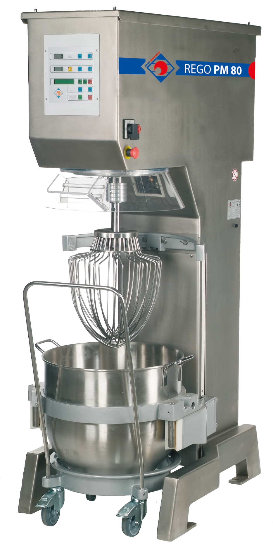 Planeten-, Rühr- und Knetmaschine REGO PM80 V2A Edelstahl