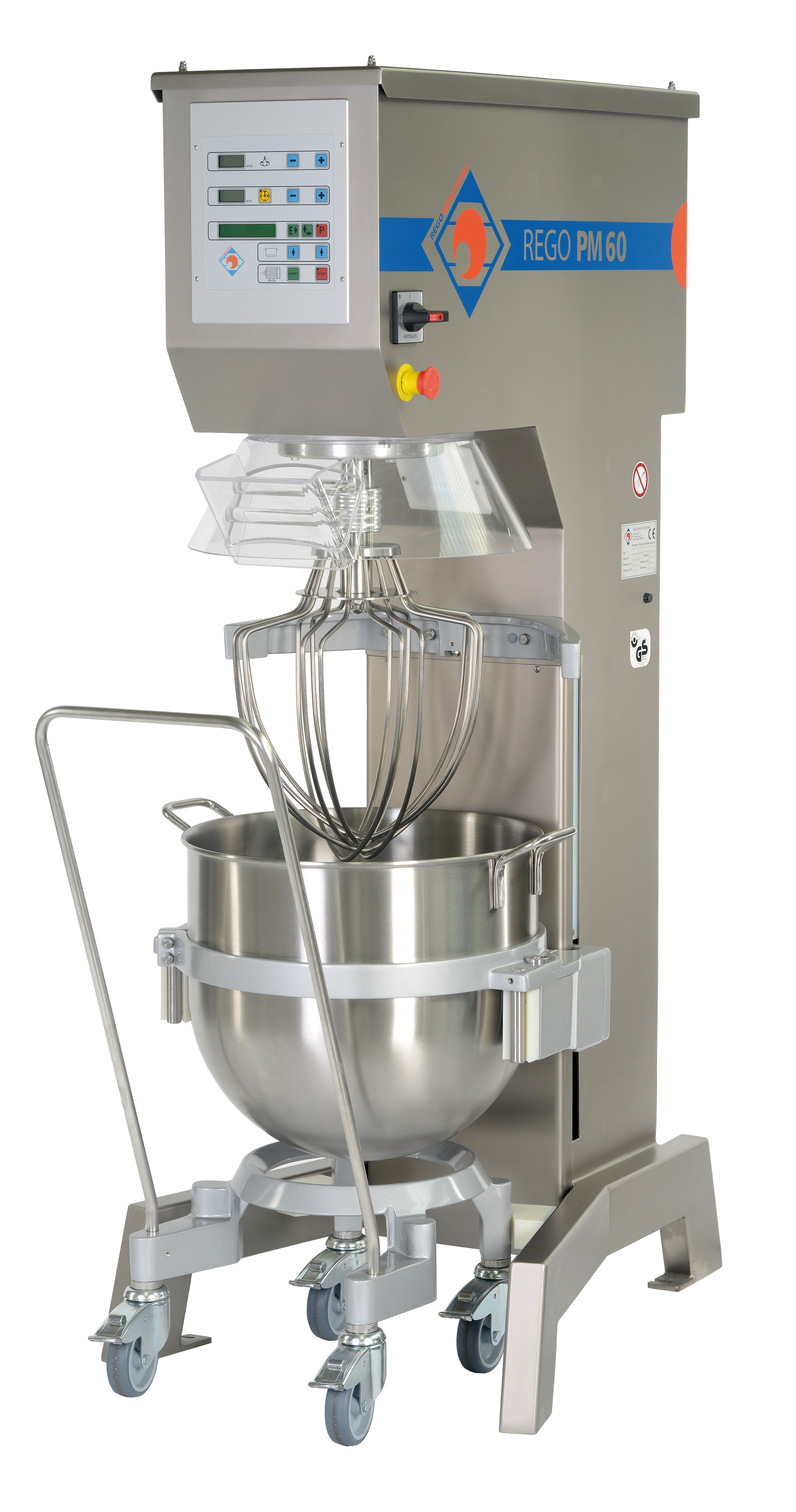 Planeten-, Rühr- und Knetmaschine REGO PM60 V2A Edelstahl