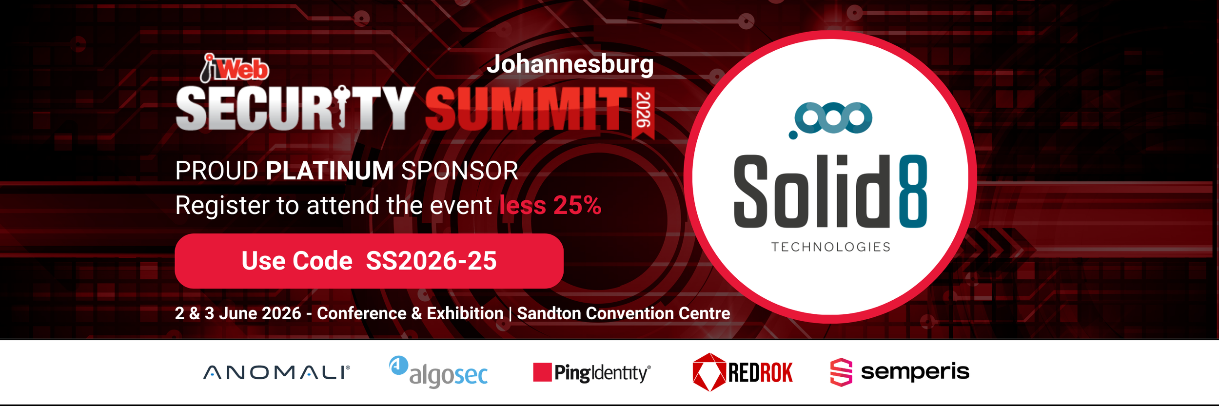 Solid8 Sponsorship at Joburg ITWeb Security Summit 2026