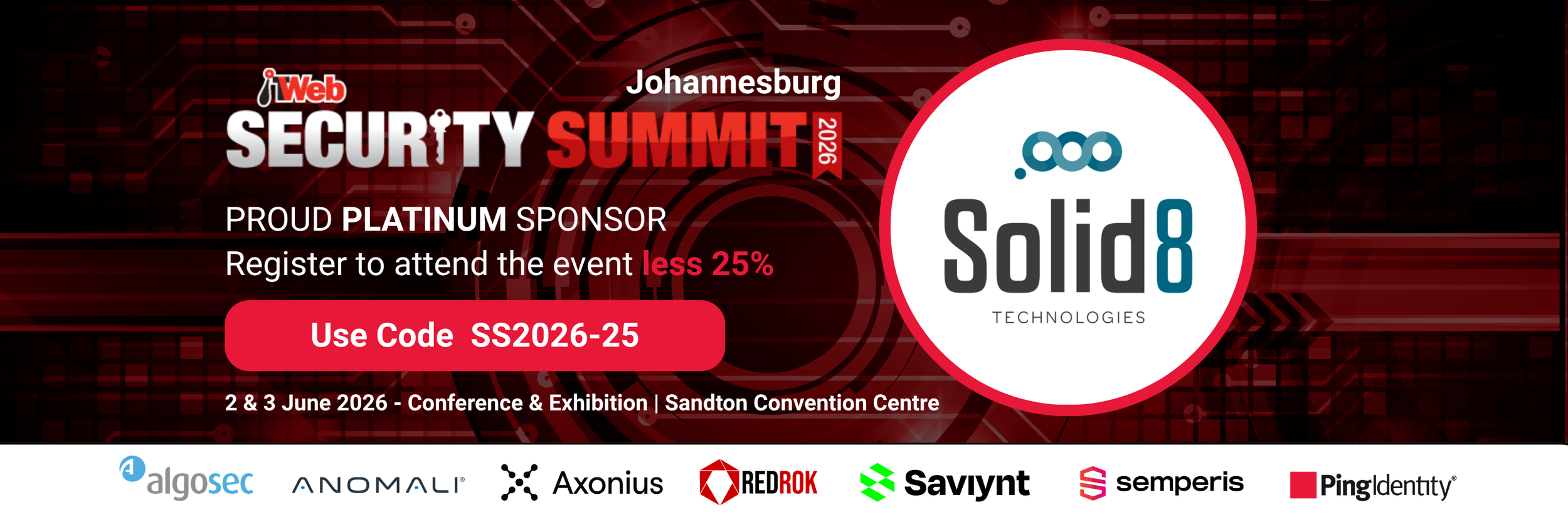 Solid8 Sponsorship at Joburg ITWeb Security Summit 2026