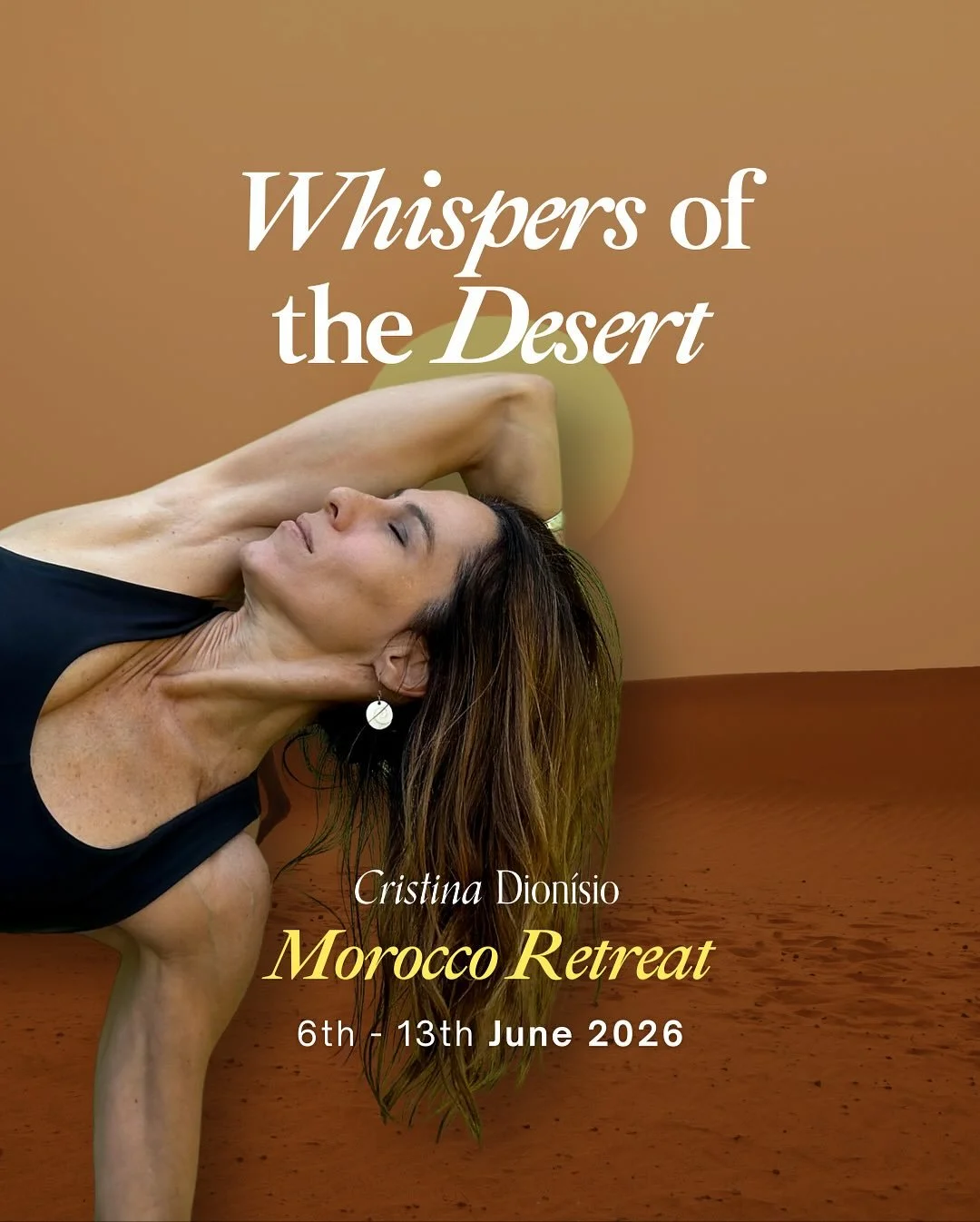 NEW!!! 💥 8-Day Yoga Retreat in Morocco 
WHISPERS OF THE DESERT
📍 Morocco | 🗓️ June 6&ndash;13, 2026

The desert doesn&rsquo;t rush. It approaches slowly &mdash; and when you&rsquo;re finally quiet enough to listen, something inside you shifts.

Th