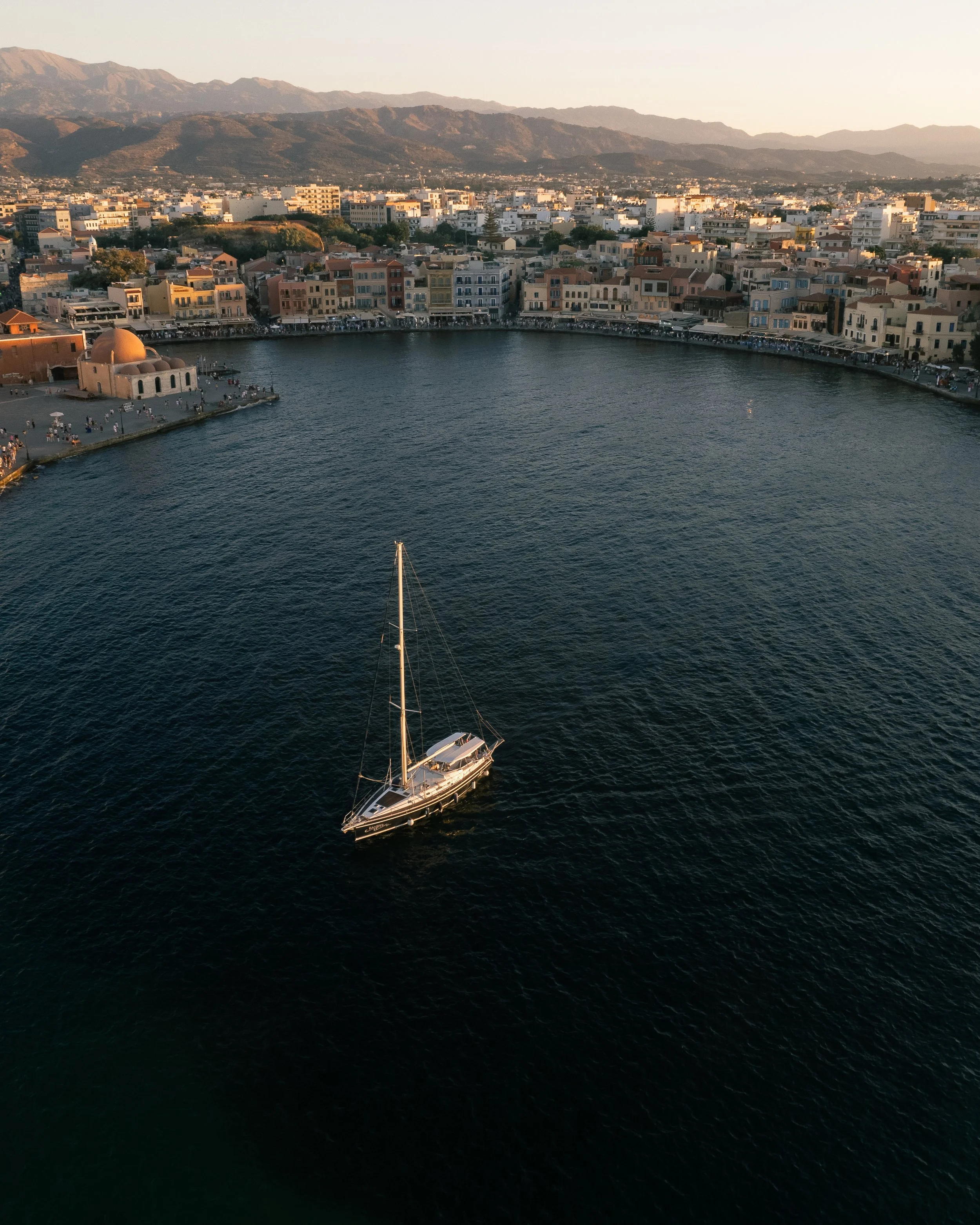 Chania, boat at pier.jpg