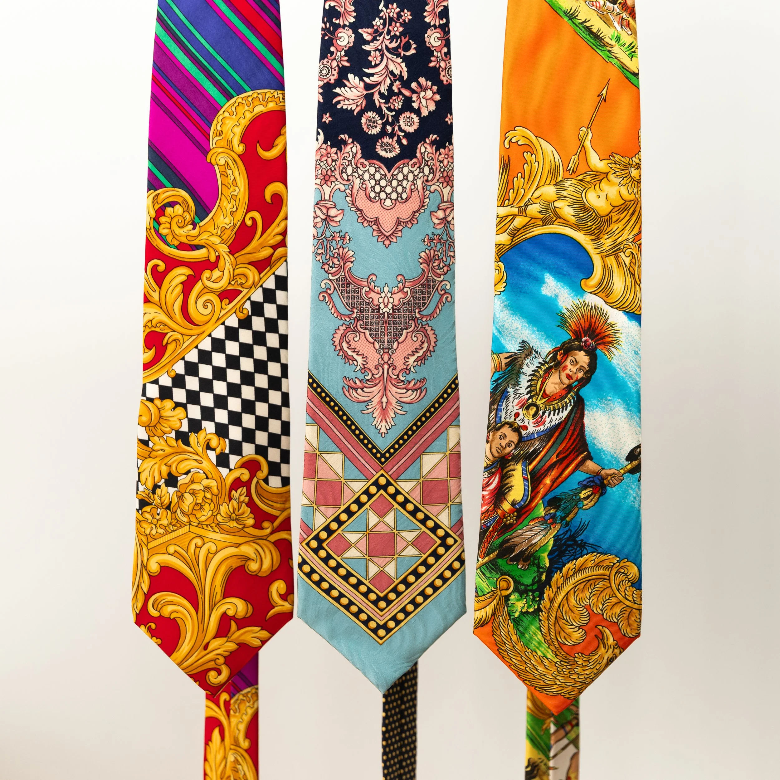 Vintage Gianni Versace Tie Set - x3
