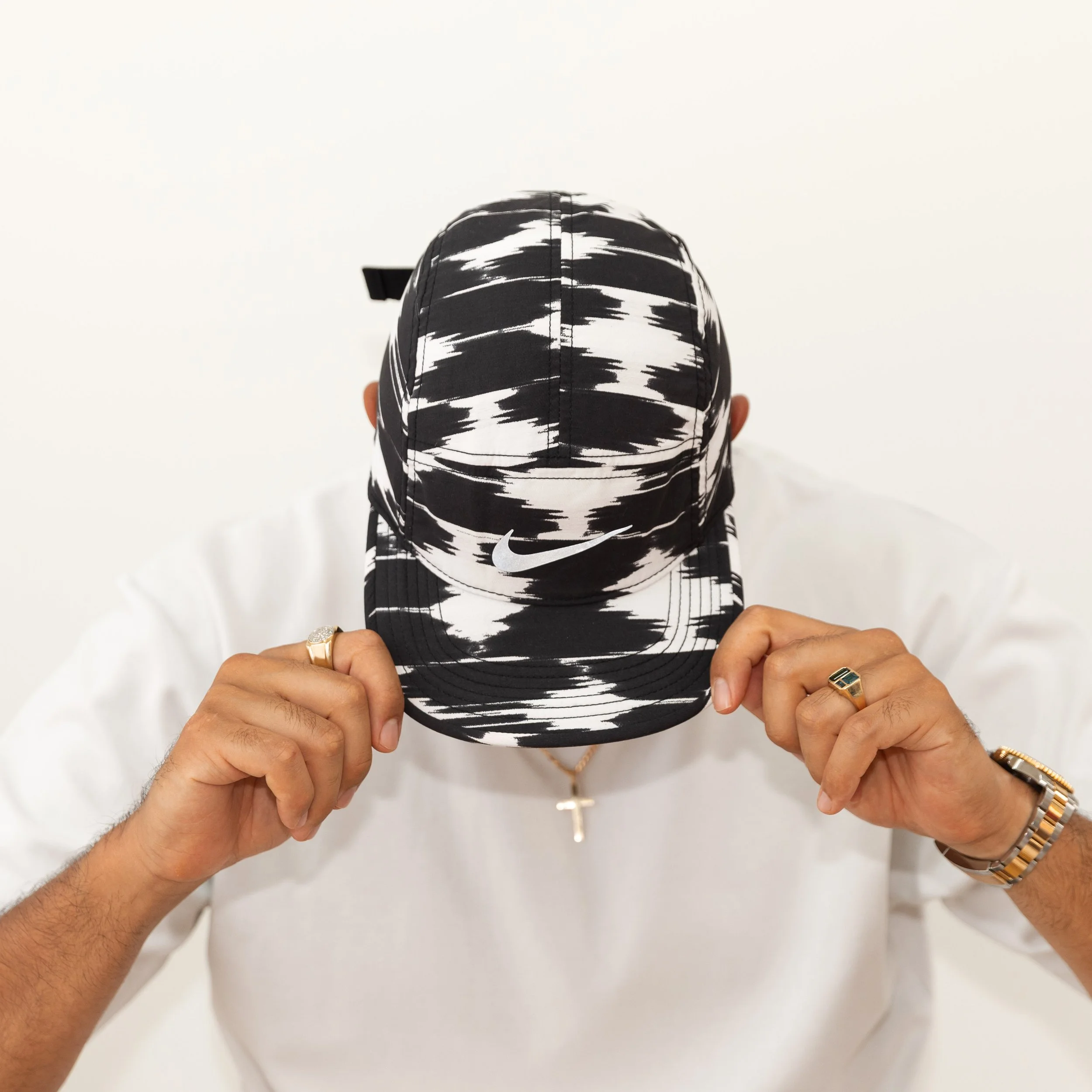Nike AW84 ‘Abstract Camo’ Cap - Black / White