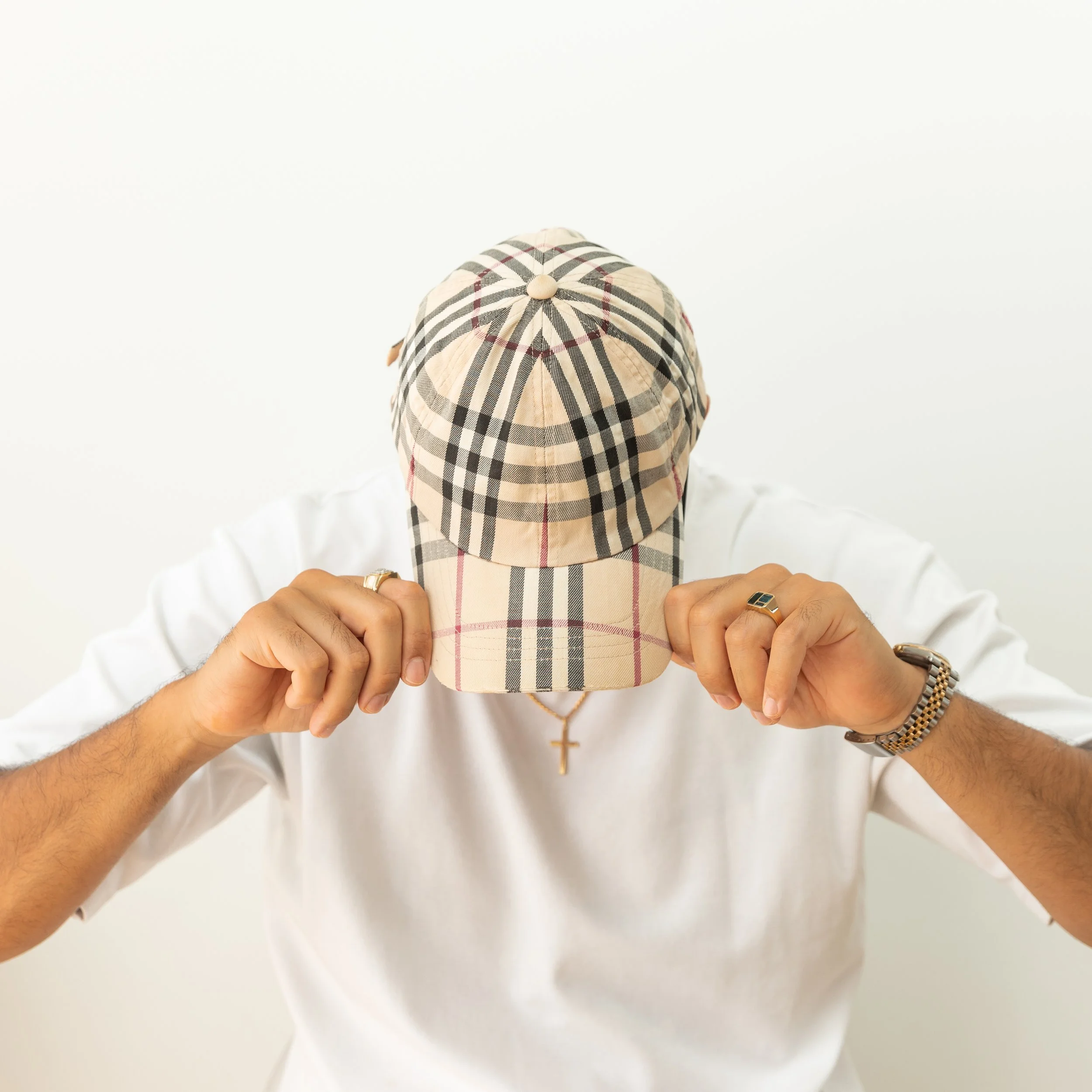 Vintage Burberry Cap - Beige Nova Check