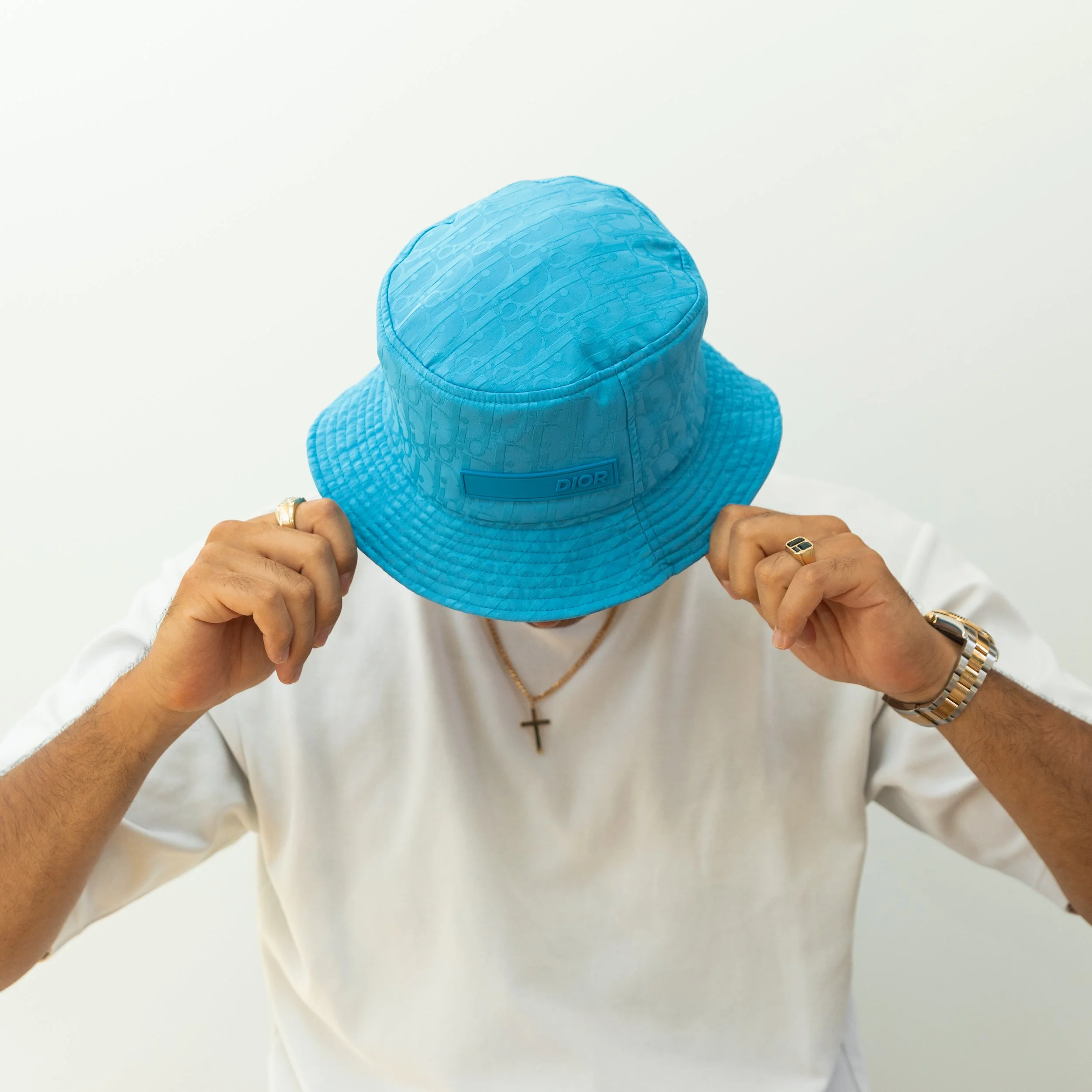 Dior x Parley Bucket Hat - Aqua Satin