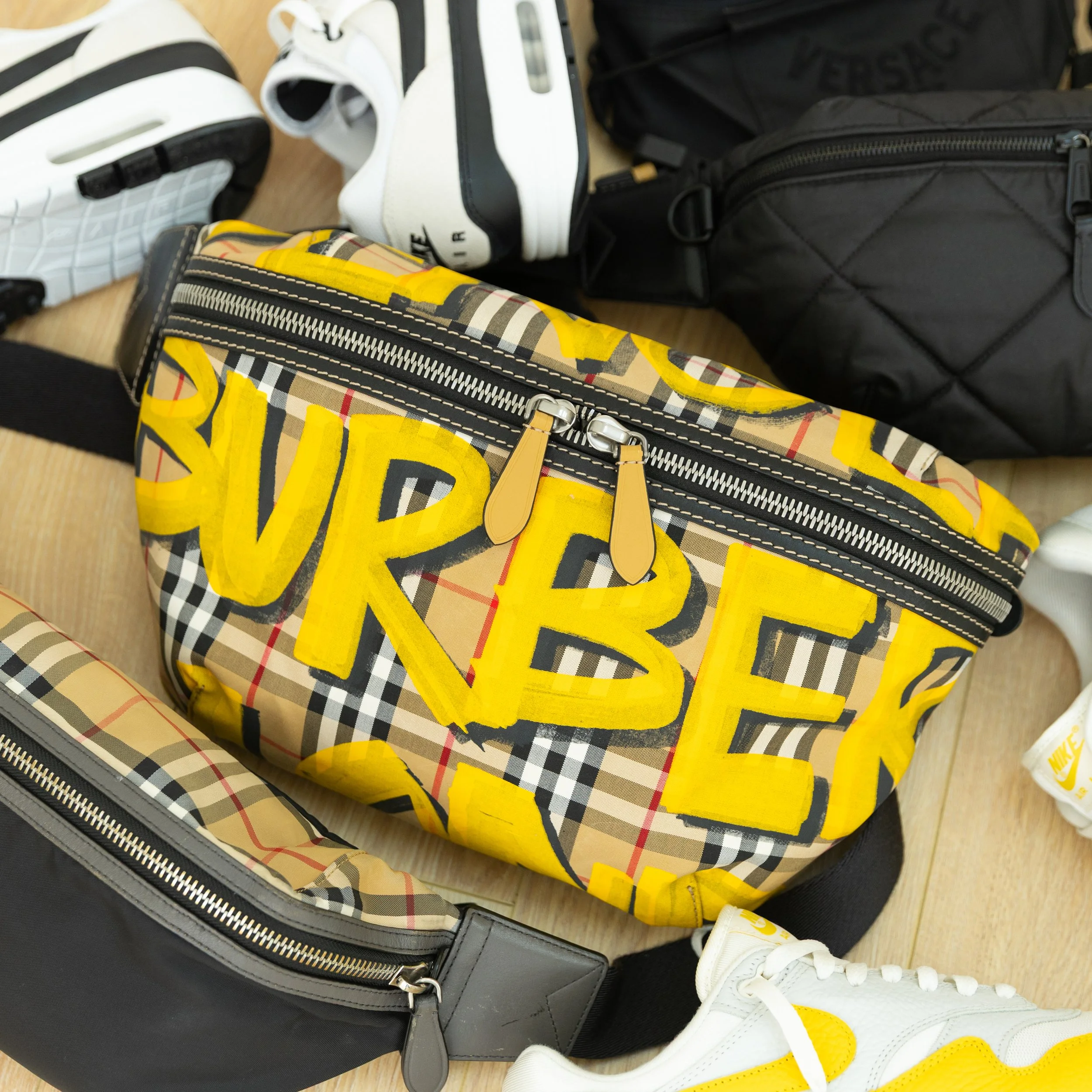 Burberry Bum Bag - Yellow Graffiti