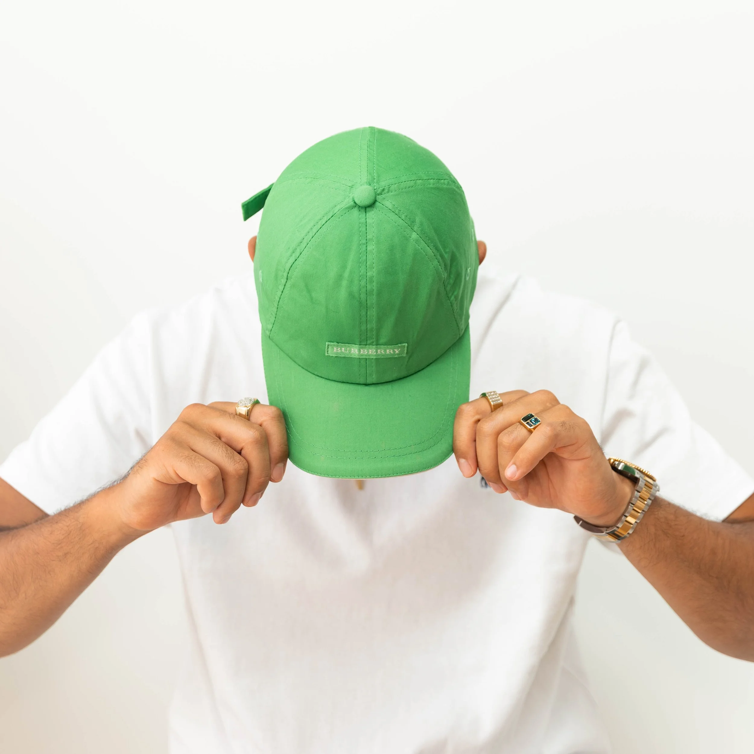 Vintage Burberry Cap - Green / Nova Check