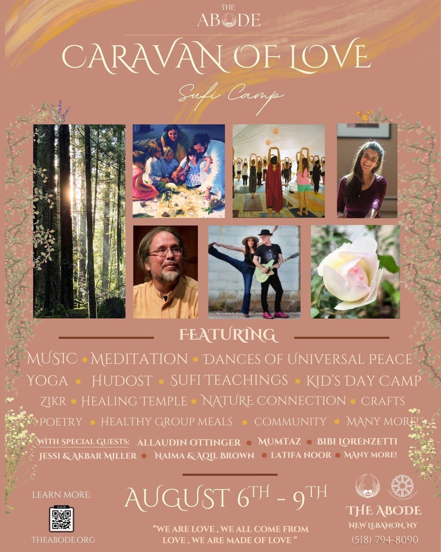 Caravan of Love is our first Sufi Camp in many many years, and we are so excited to gather once more at the Abode! An immersive experience where sacred practice meets joyful celebration. It&rsquo;s a weekend to realign the heart, nourish the body, up