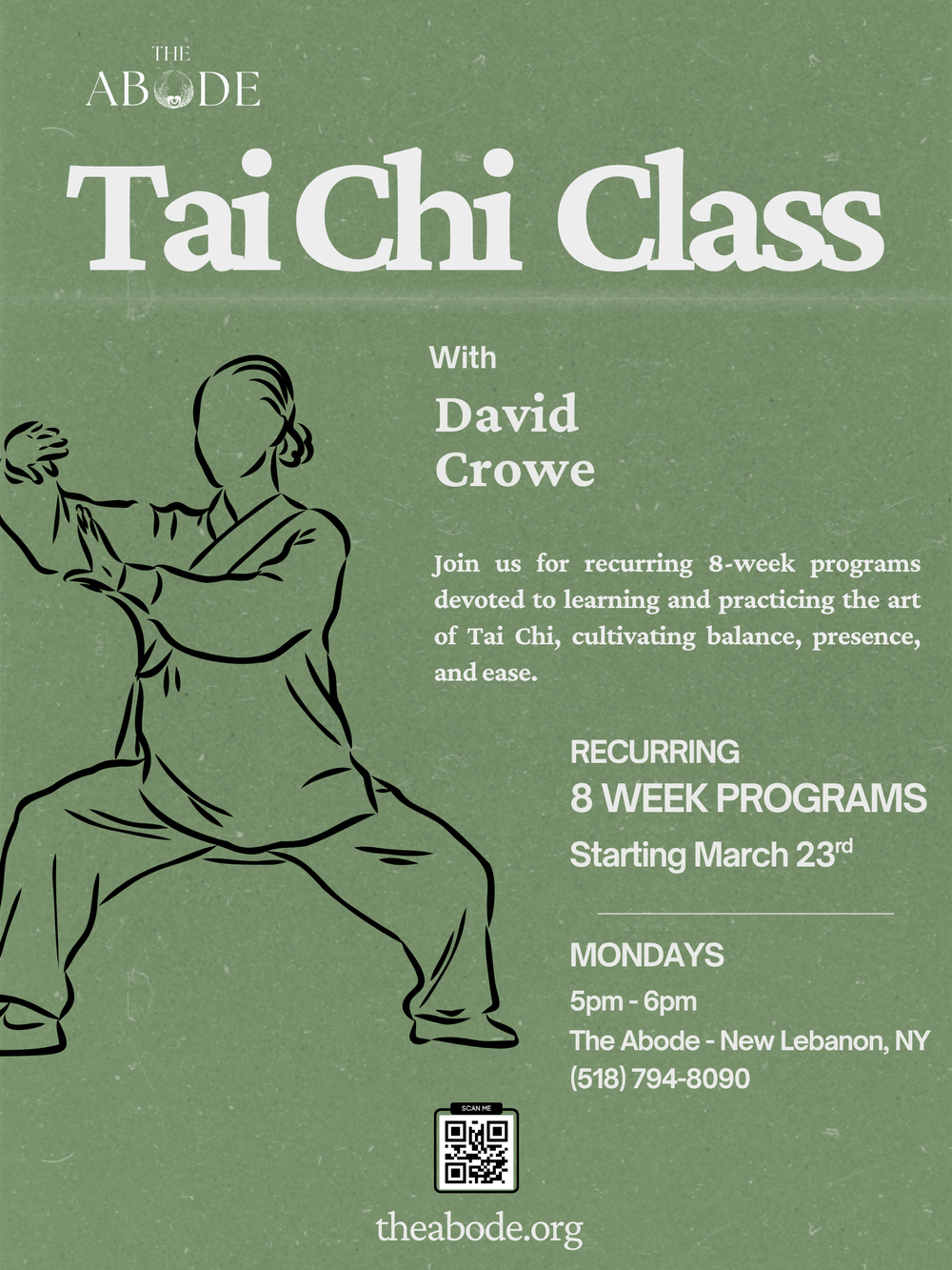 Tai Chi - Start of 8 Week Program — The Abode