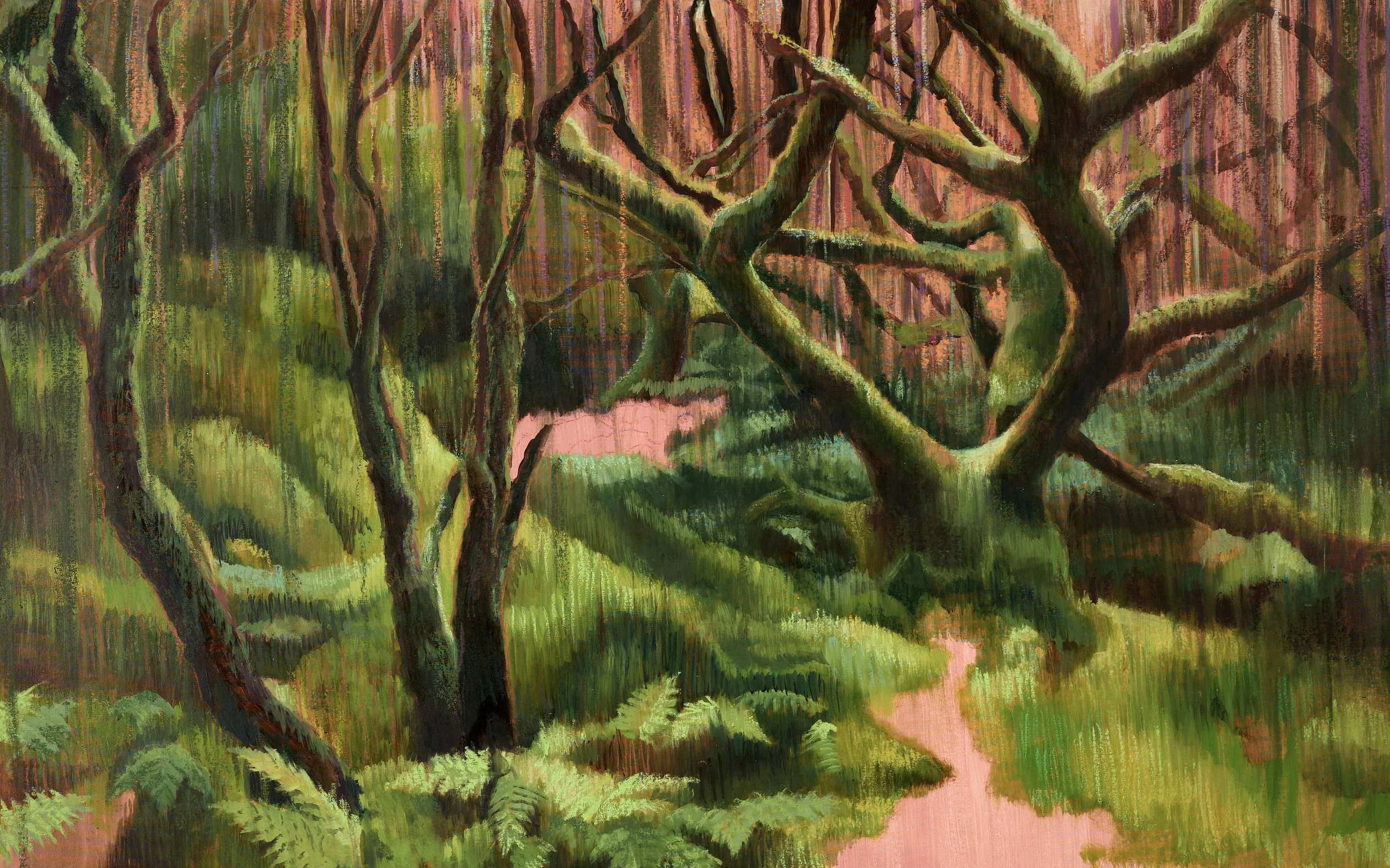 Untitled, Mixed  media on canvas, 199 x 297 cm
