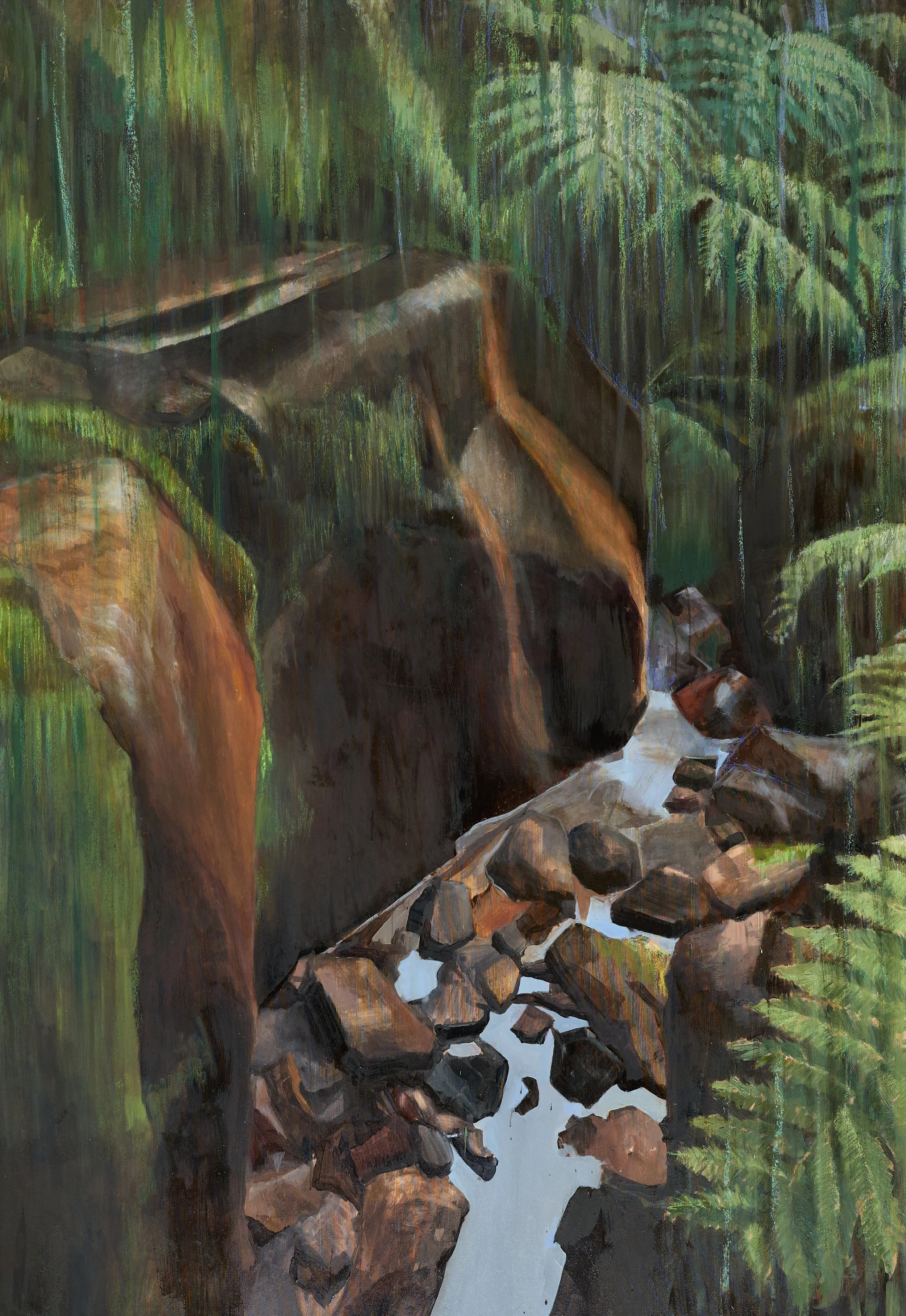 Untitled, Mixed  media on canvas, 197 x 136 cm
