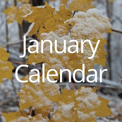 January 2026 Calendar of Events