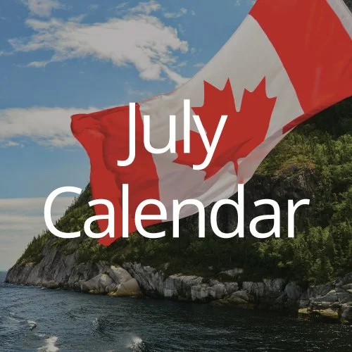 July 2026 Calendar of Events