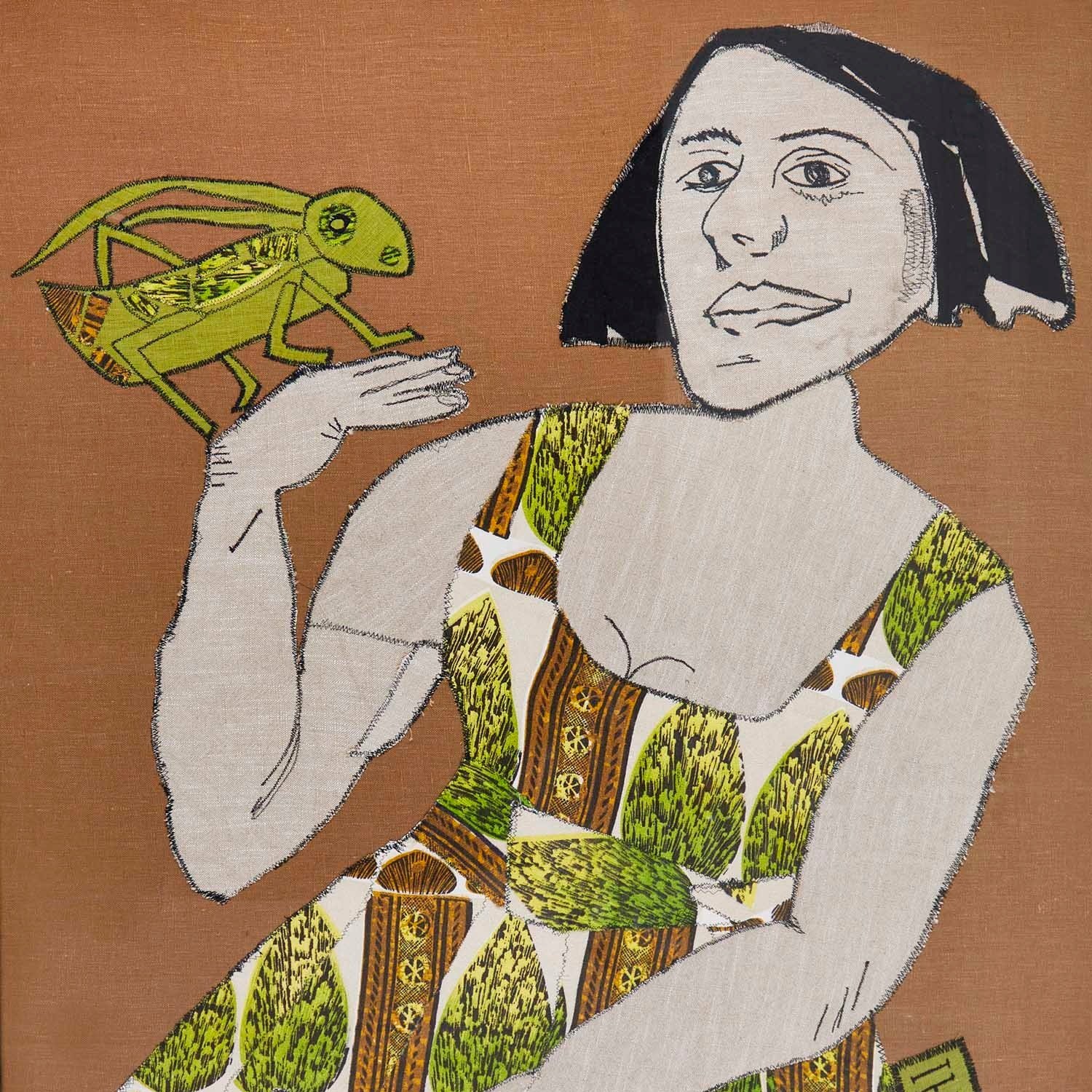Woman With Grasshopper