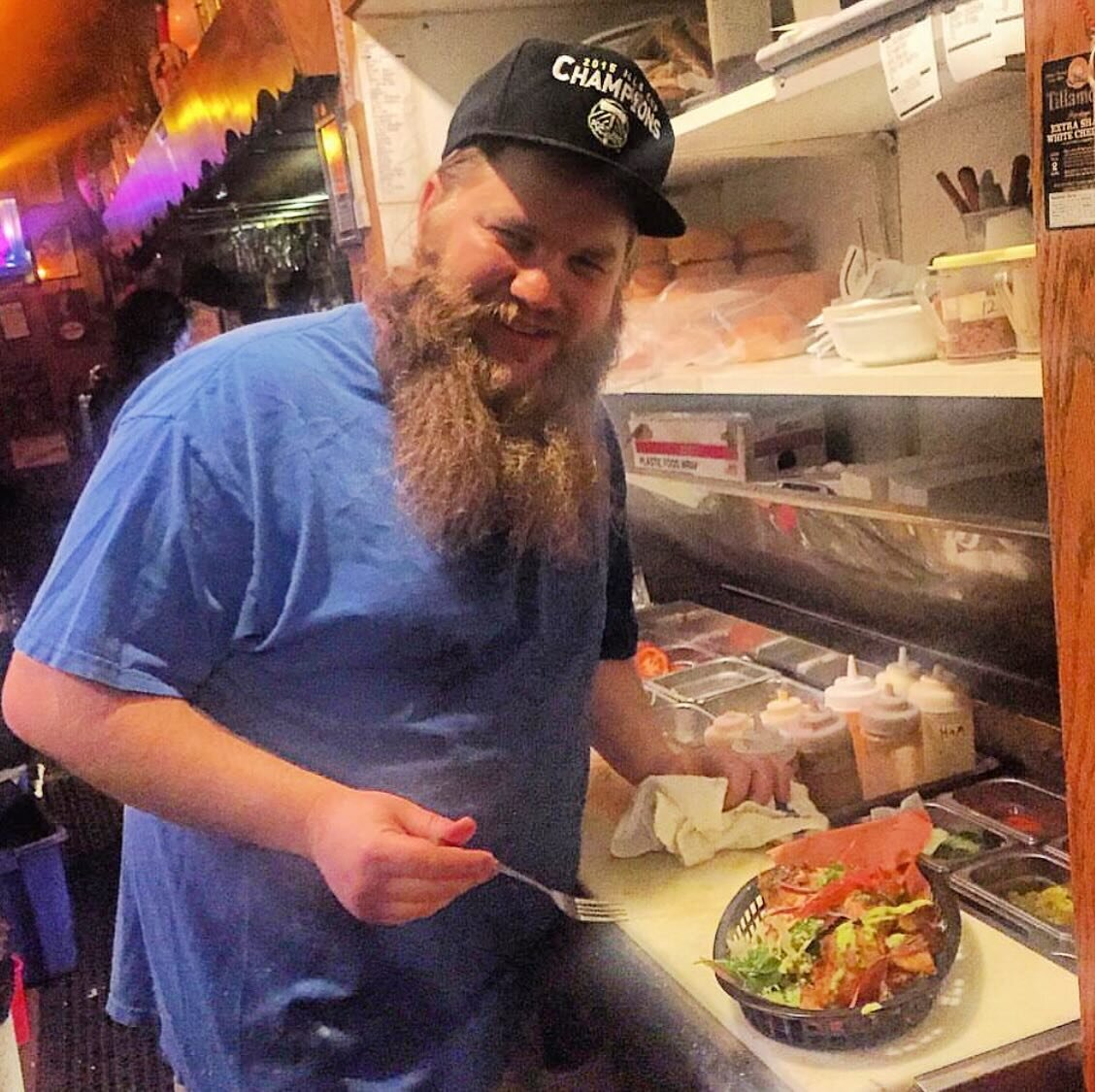 That one time in 2016 at club 21 that we brought Spencer some free Chicken And Guns #staffmeal ! You&rsquo;ll now find Spenser next-door at @bottlerocketburgers slinging even better hamburgers for himself! Here&rsquo;s to a good staff meal!