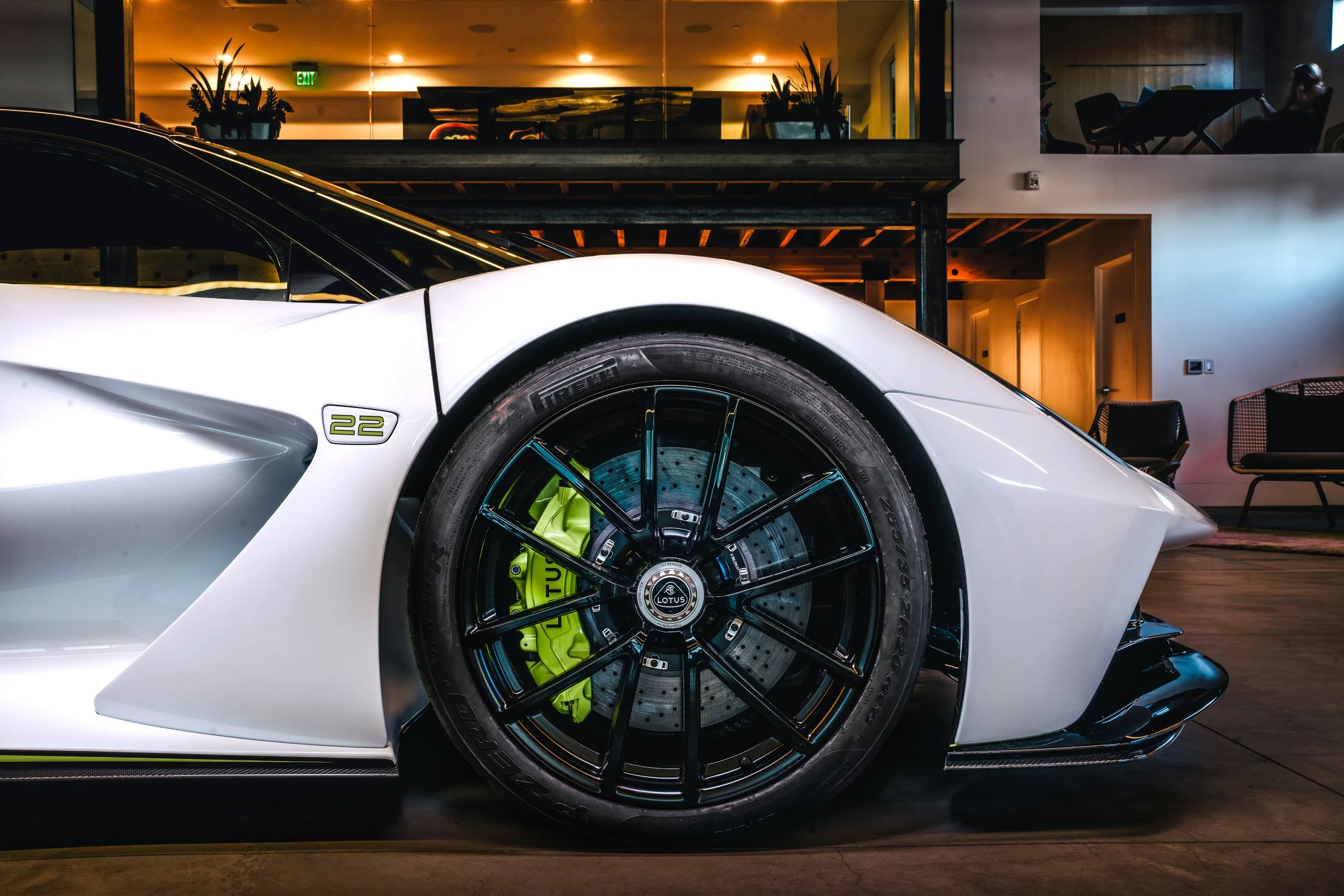 Jenson Button Showcases Custom Lotus Evija at The Quail