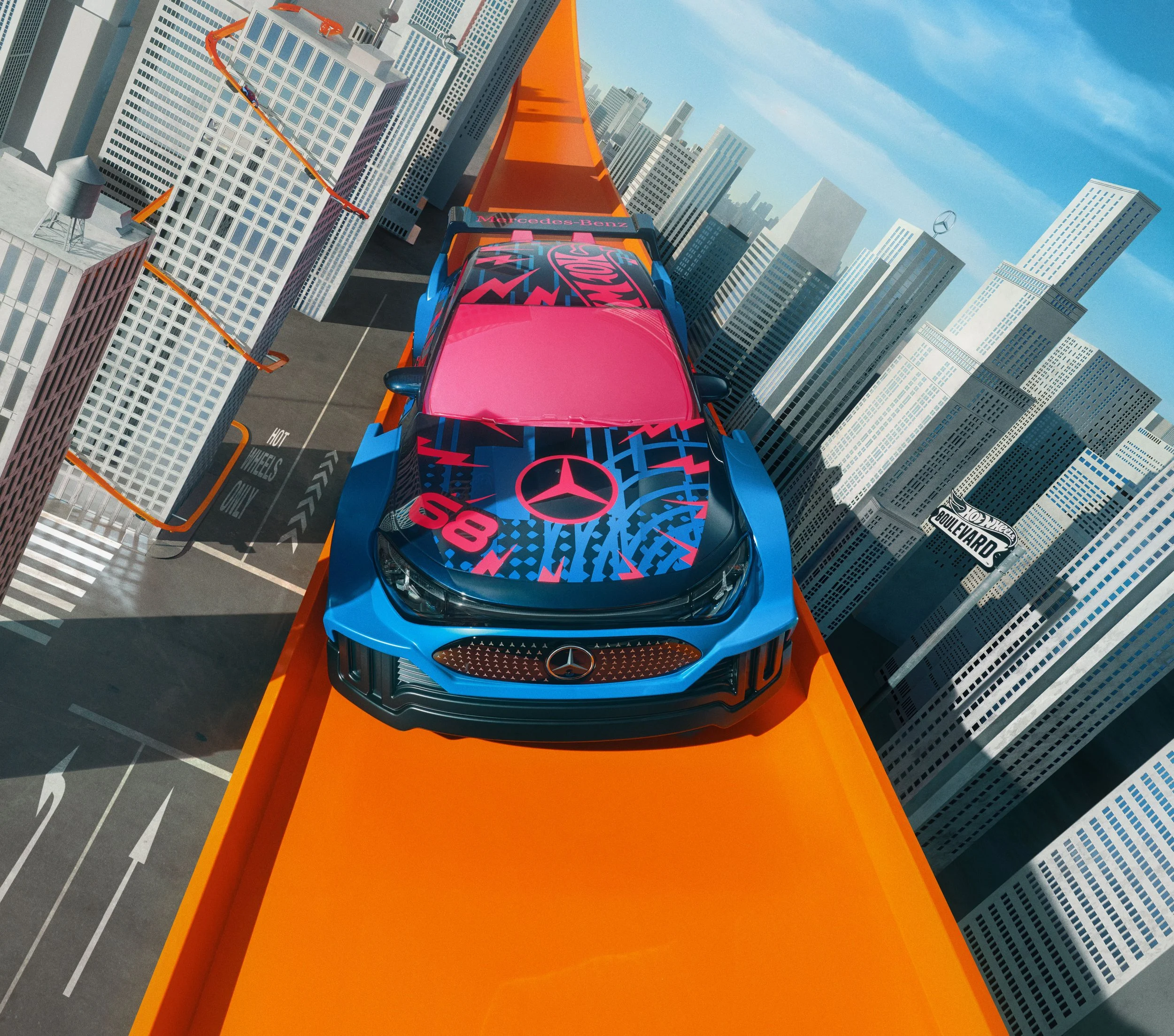 Hot Wheels Unveils Mercedes-Benz CLA Art Car in LA