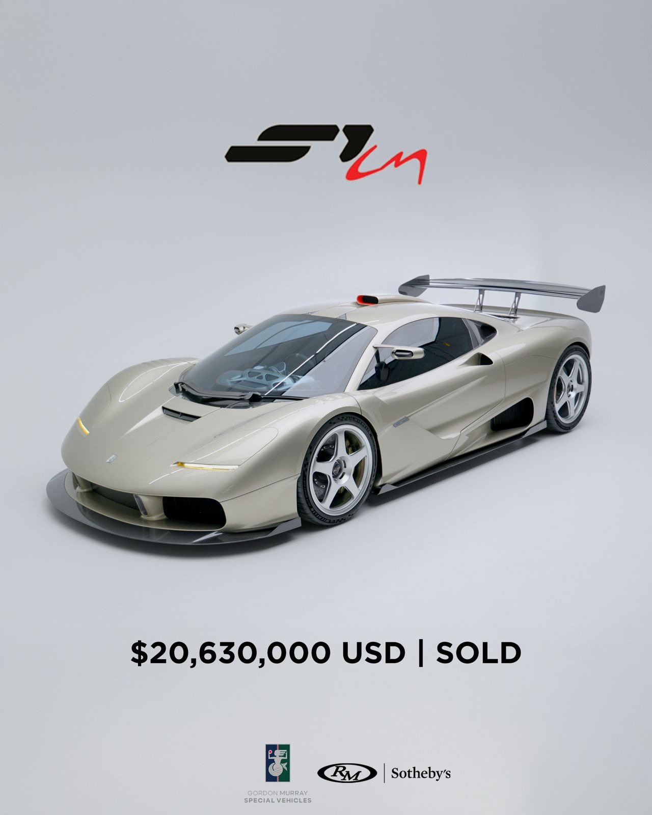 Gordon Murray S1 LM Becomes Most Expensive New Car