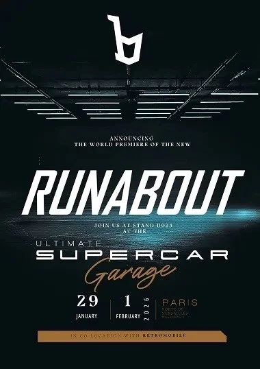 Bertone Runabout Debuts at Rétromobile 2026 Premiere